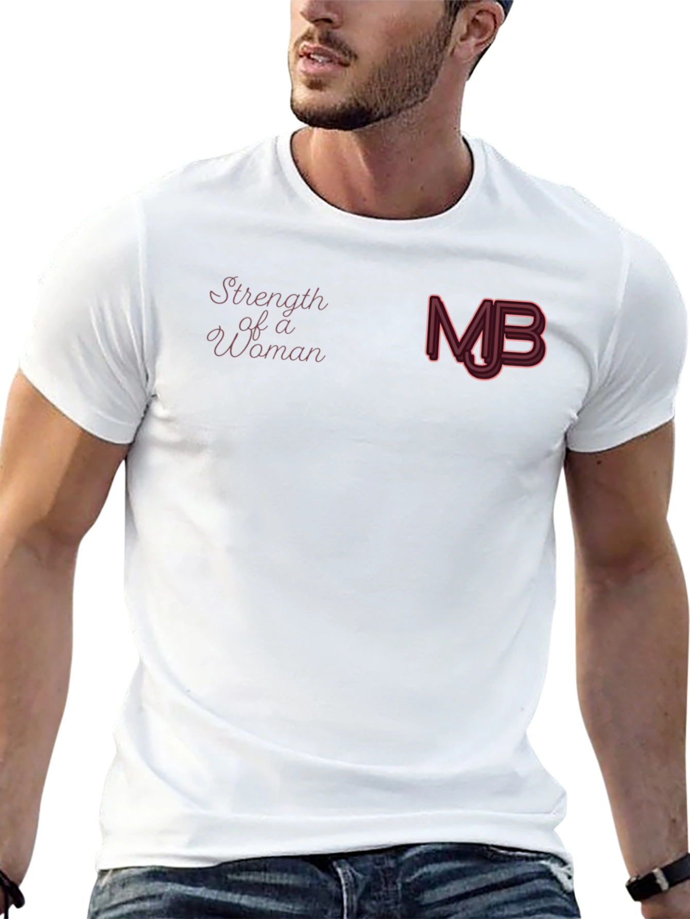 Strength of a Woman Black Graphic Tee