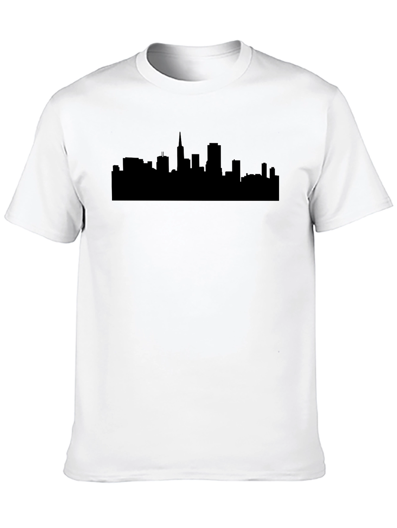 City Skyline Graphic T-Shirt - Classic Crew Neck