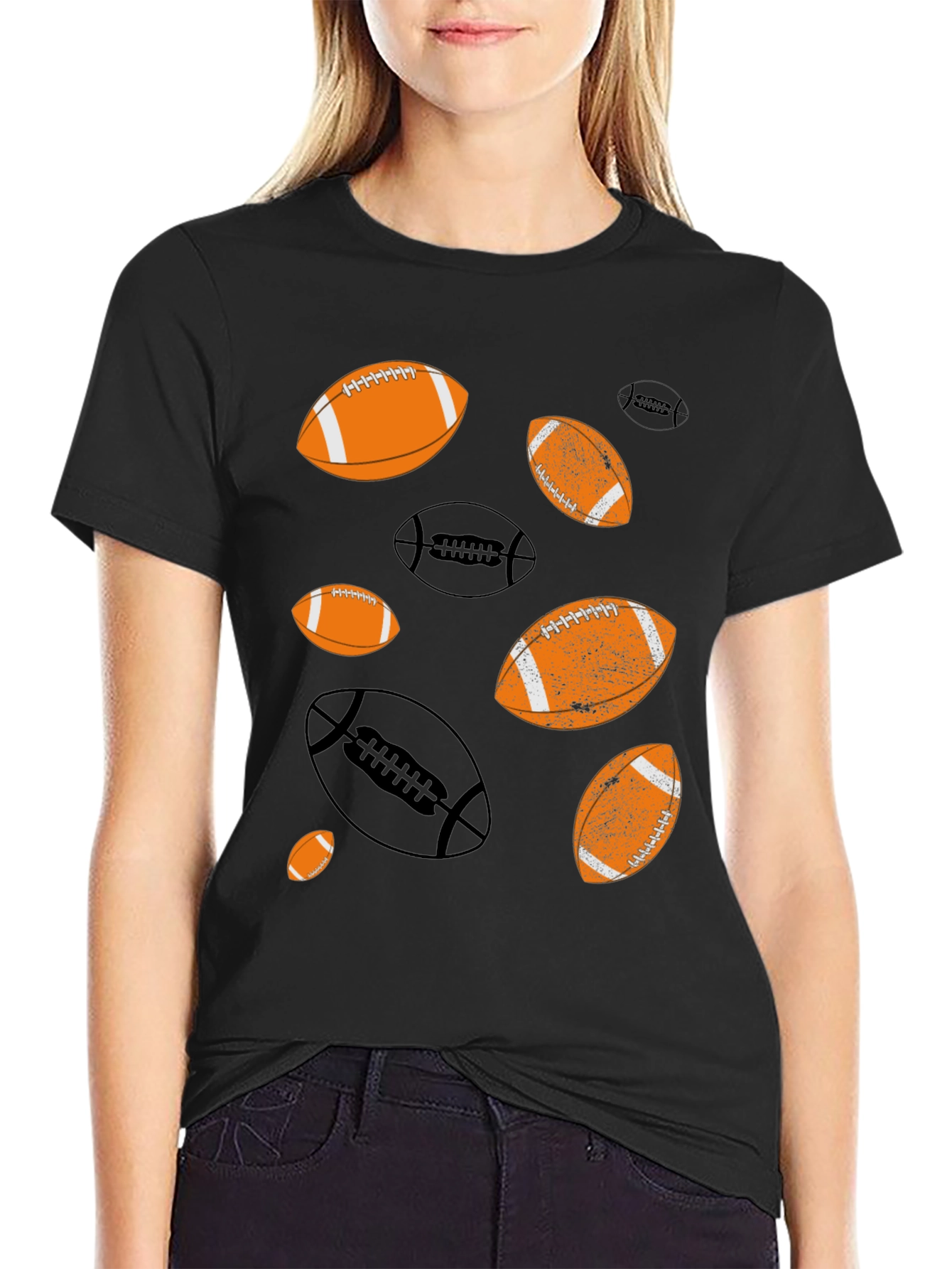 Football Patterned T-Shirt