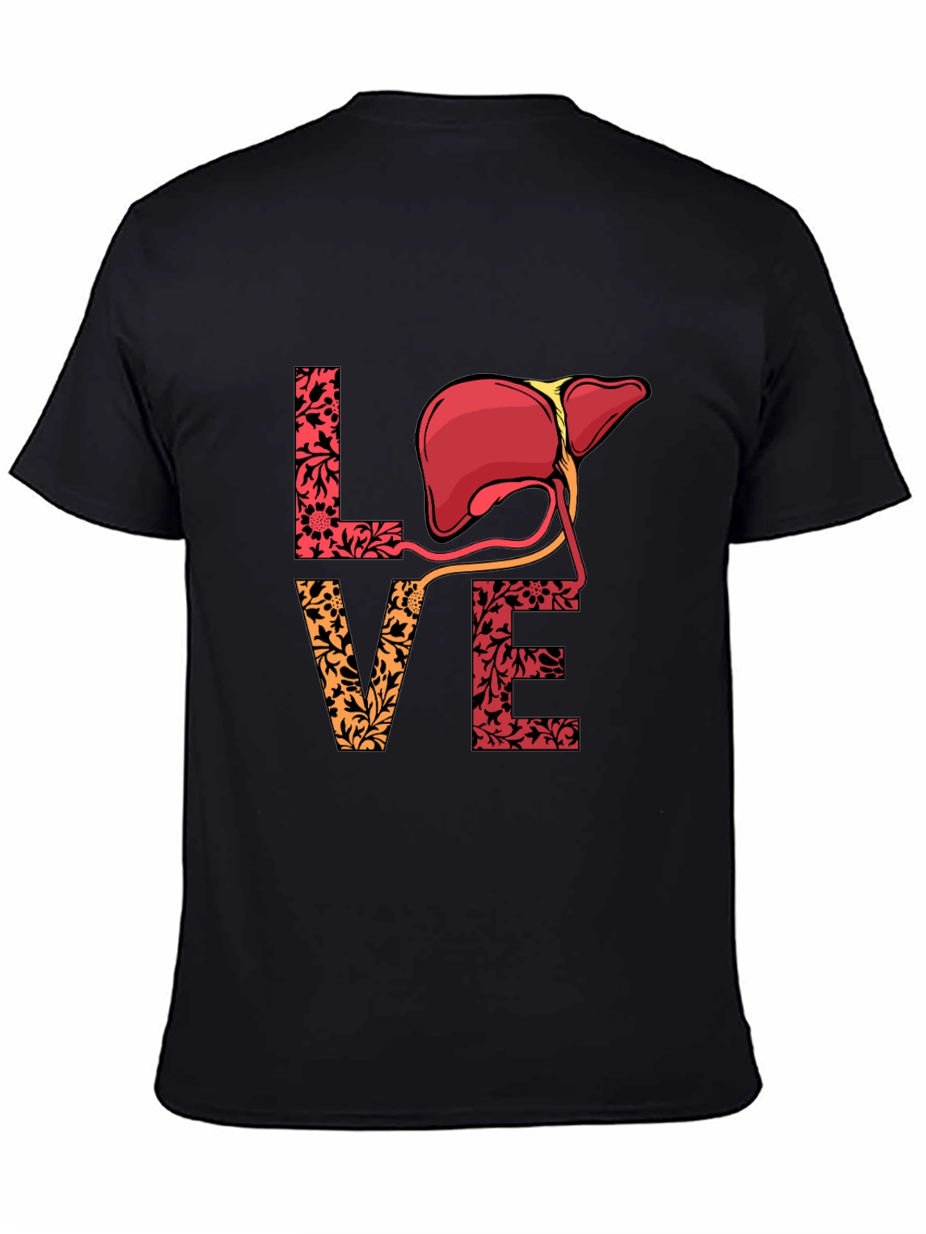 Love Liver T-Shirt - Floral Anatomy Tee