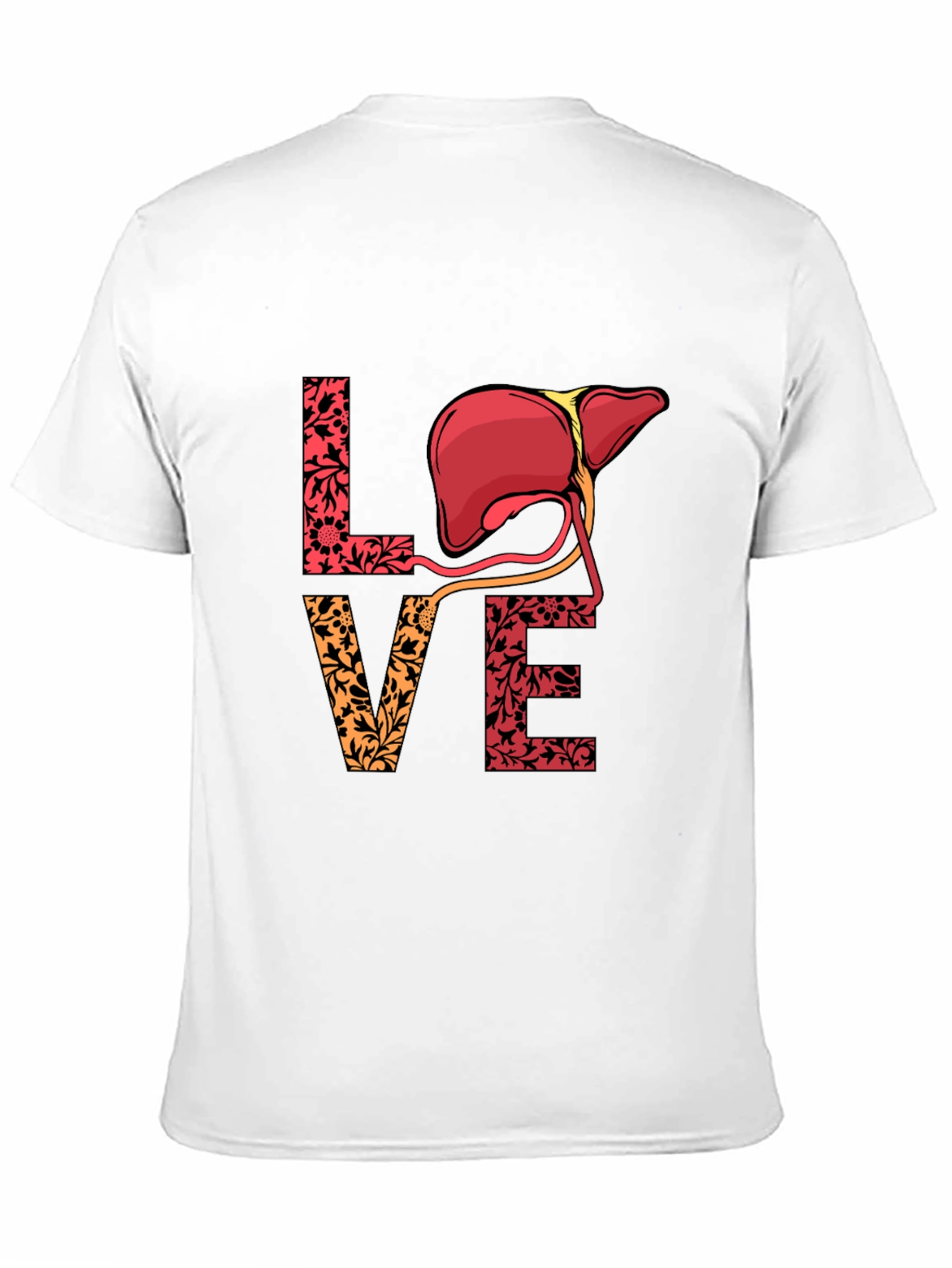Love Liver T-Shirt - Floral Anatomy Tee