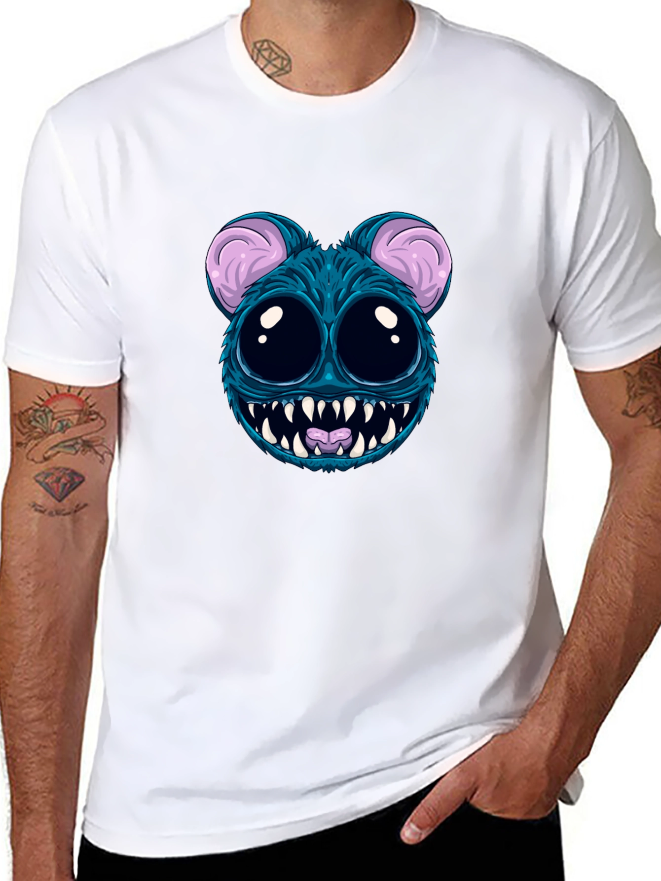 Monster Graphic Black T-Shirt
