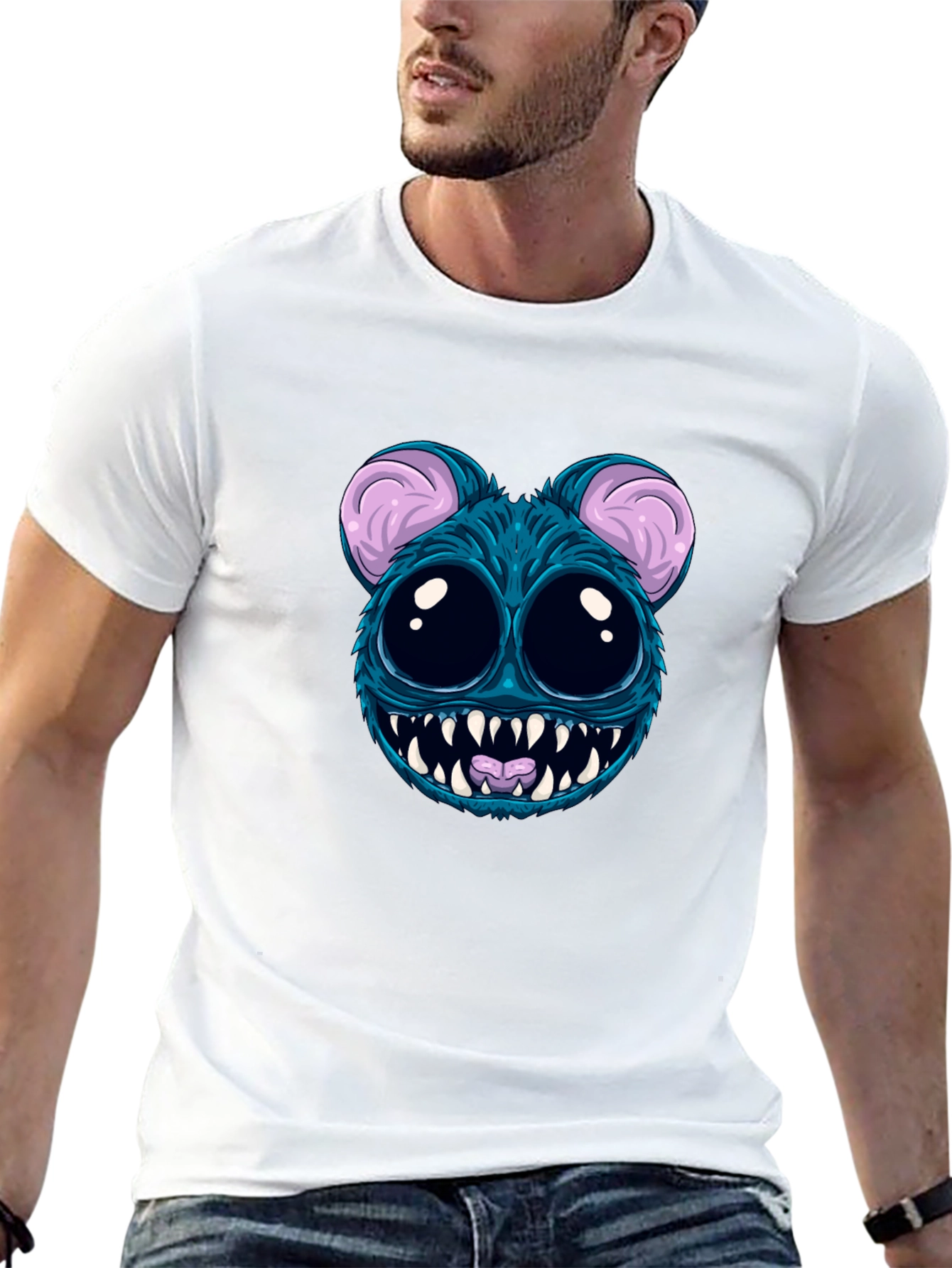 Monster Graphic Black T-Shirt