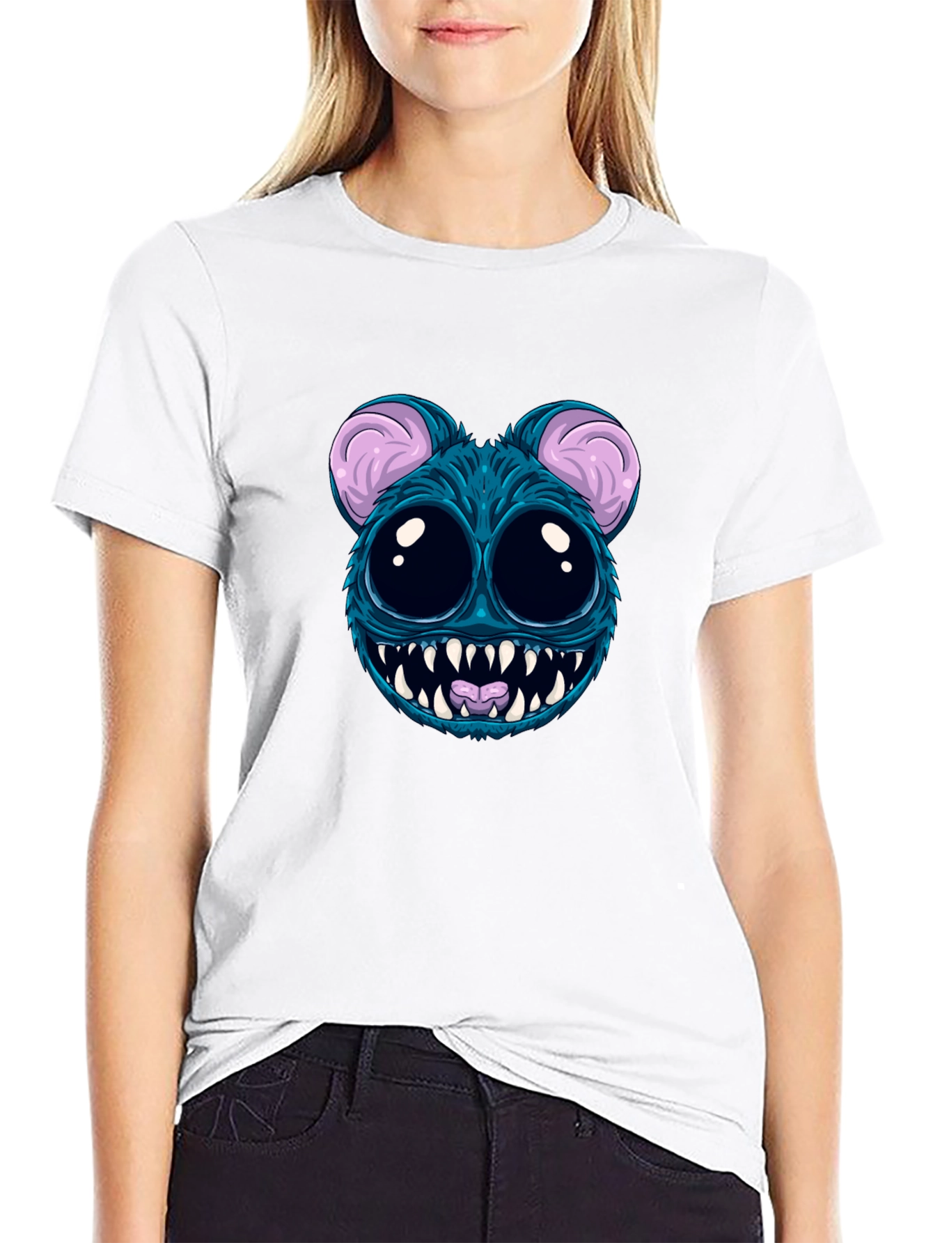 Monster Graphic Black T-Shirt