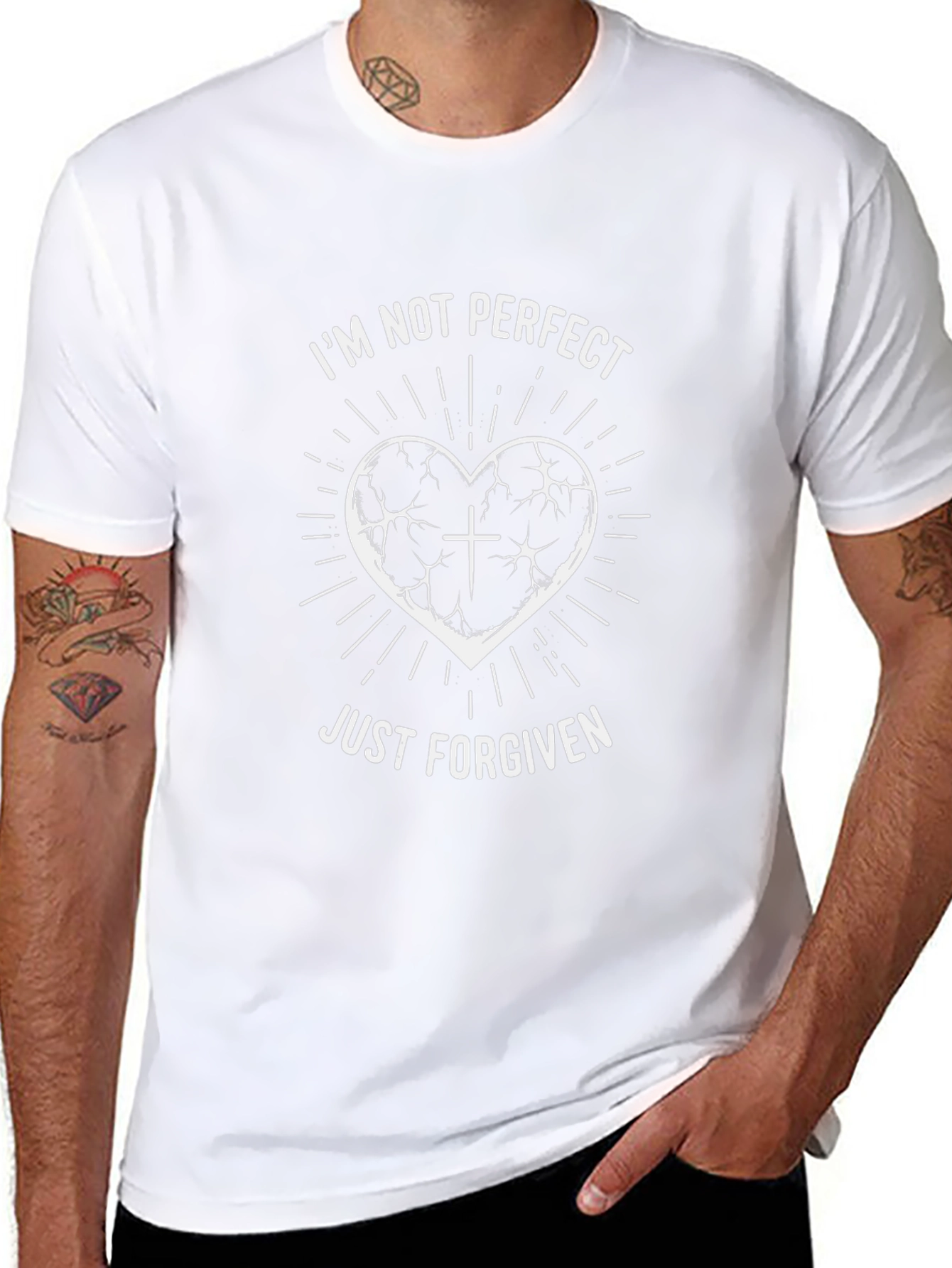 Im Not Perfect Just Forgiven Graphic T-Shirt
