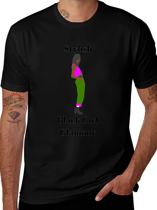 Stylish Black Girl Glamour T-Shirt