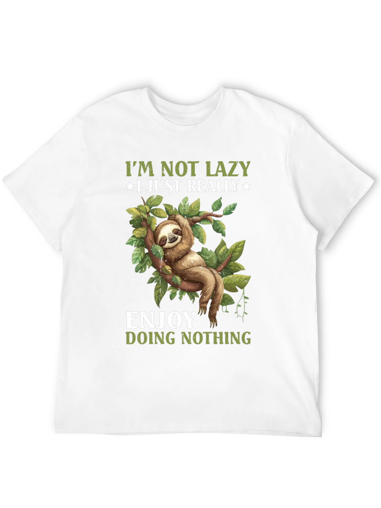 Funny Sloth T-Shirt: Enjoy Doing Nothing Tee