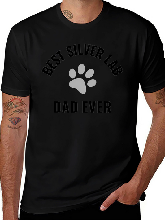 Best Silver Lab Dad Ever T-Shirt