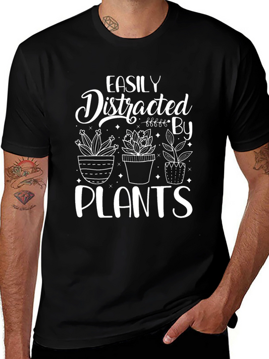 Easily Distracted By Plants Graphic T-Shirt