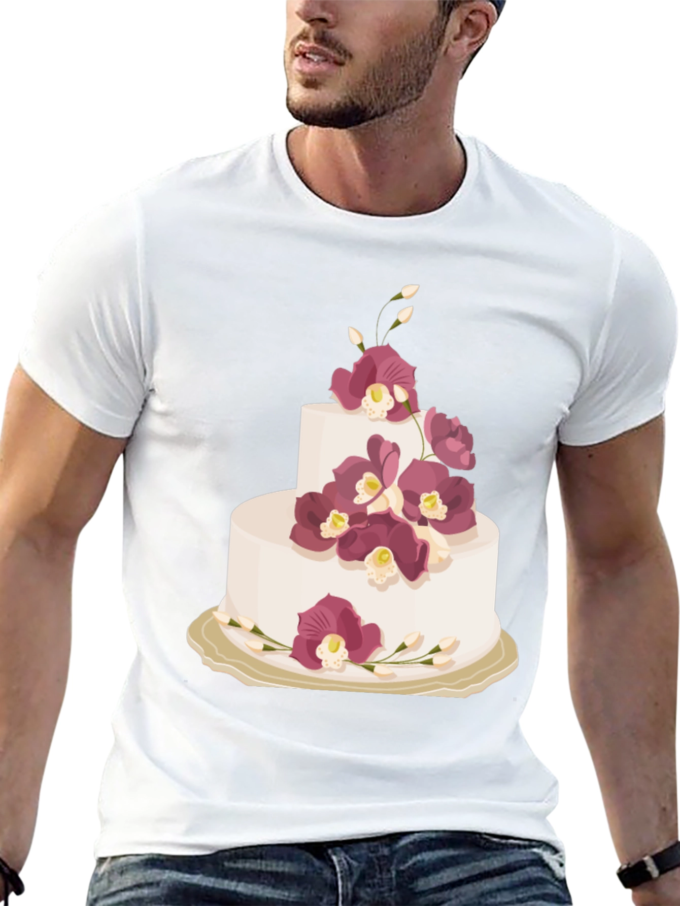 Cake Graphic Tee - Sweet Celebration Style