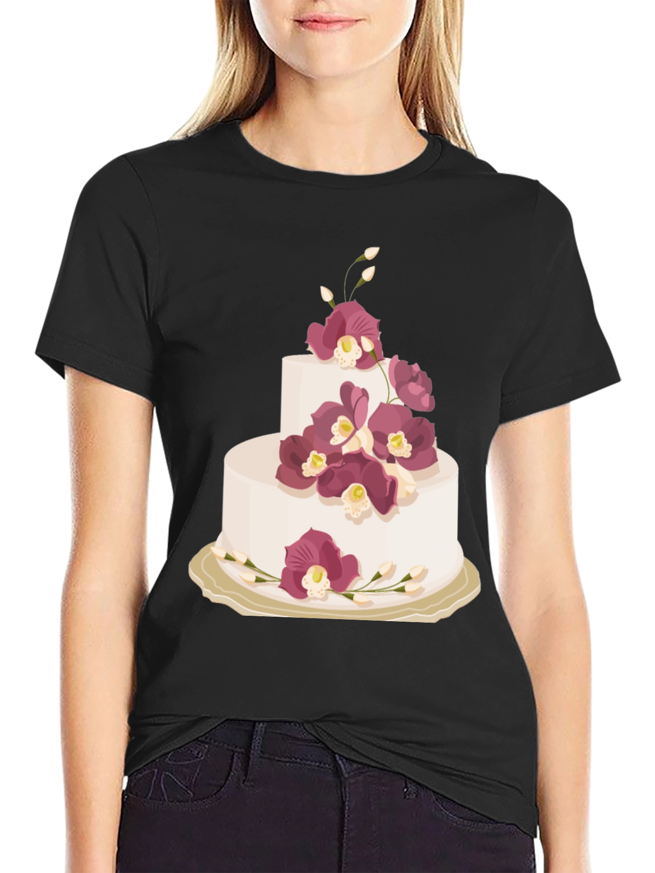 Cake Graphic Tee - Sweet Celebration Style