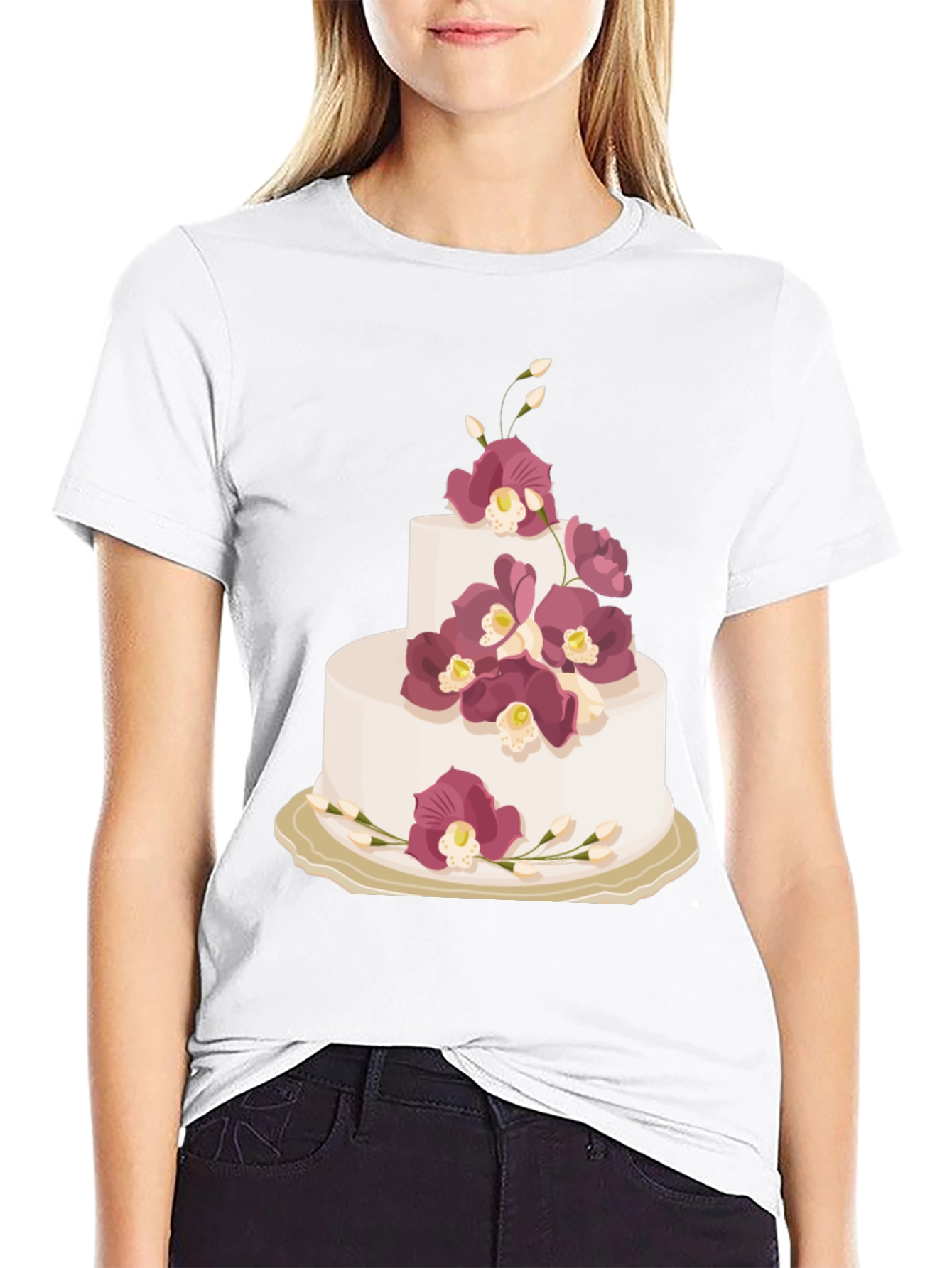 Cake Graphic Tee - Sweet Celebration Style