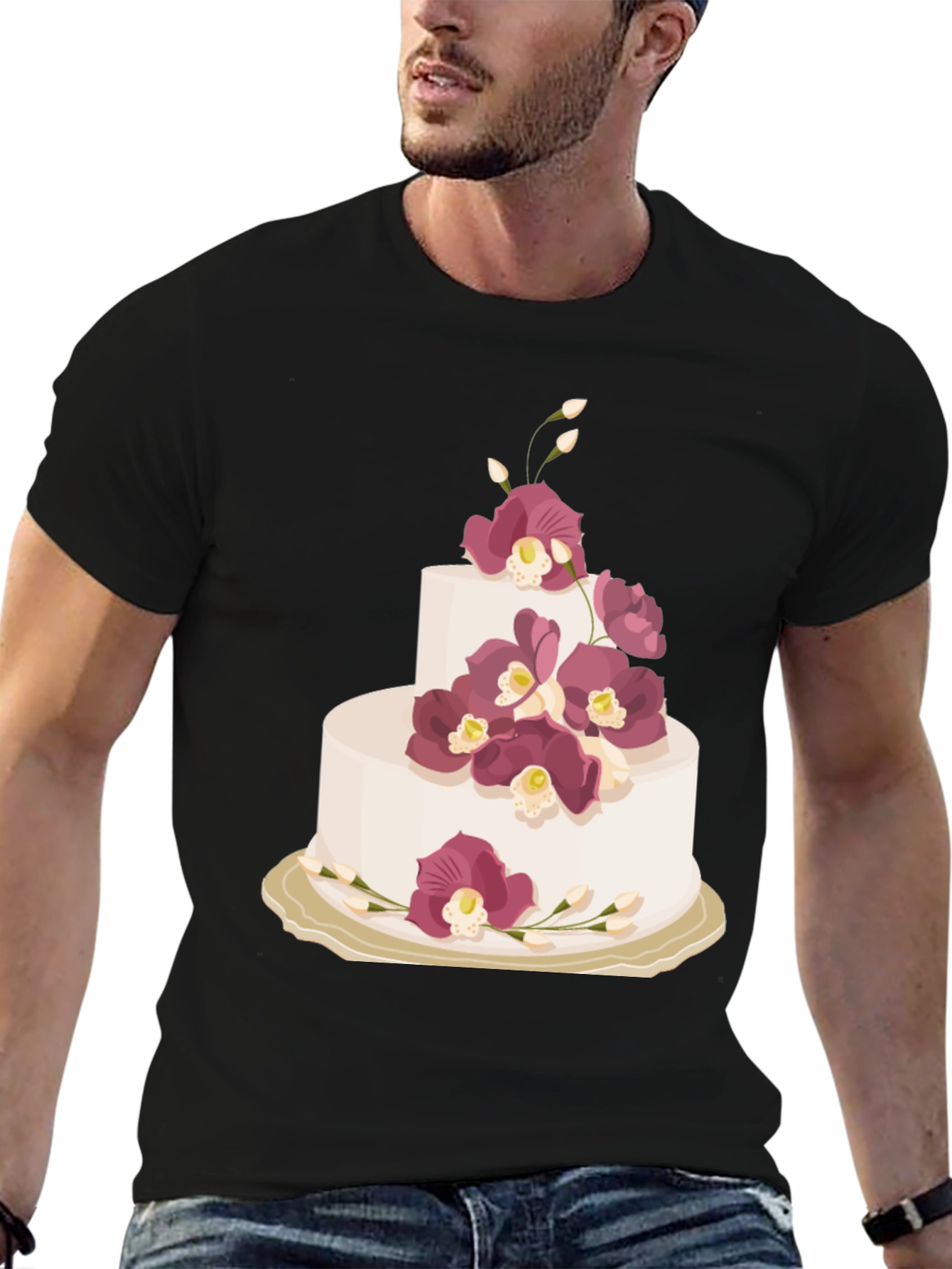 Cake Graphic Tee - Sweet Celebration Style