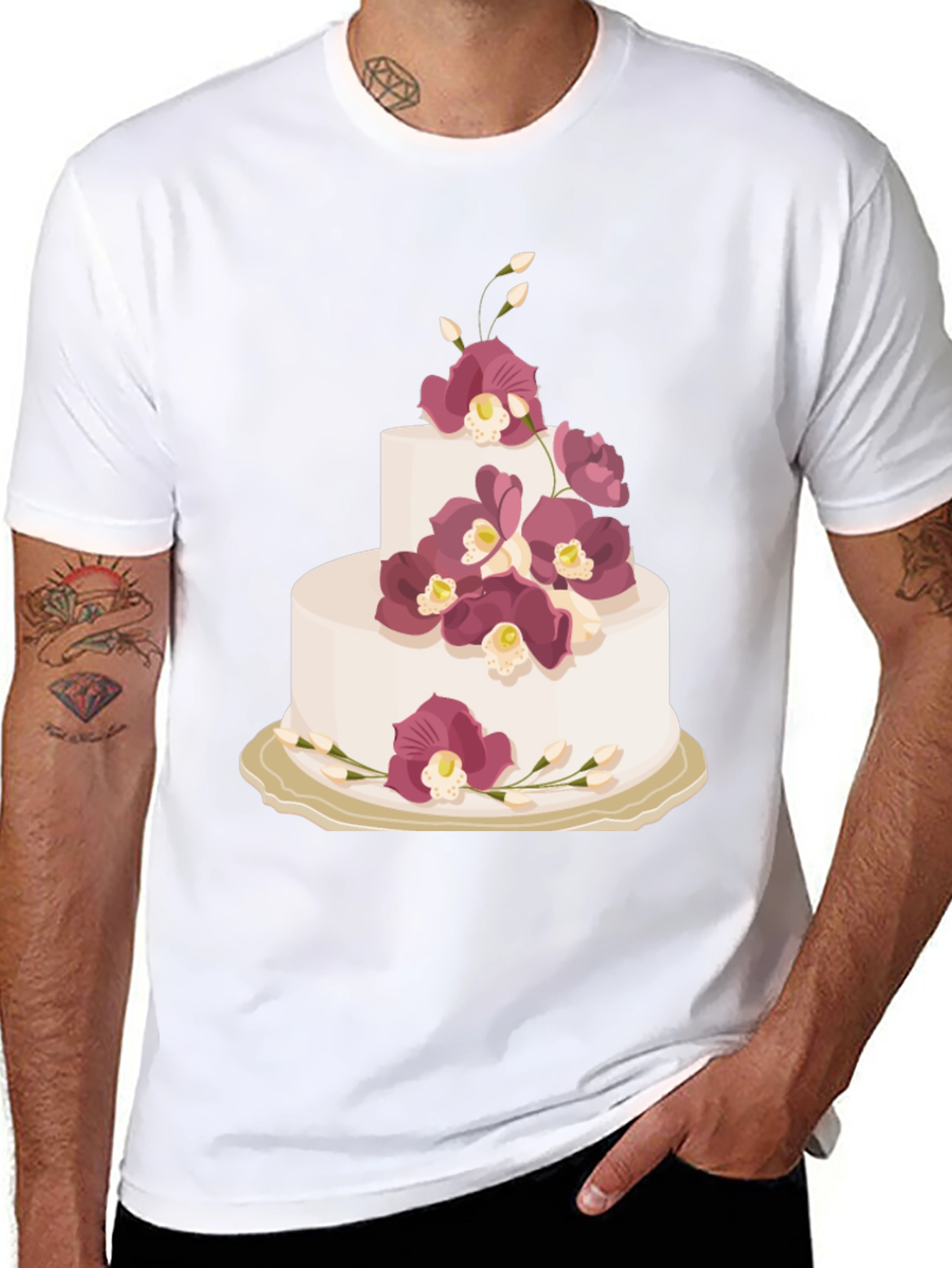 Cake Graphic Tee - Sweet Celebration Style