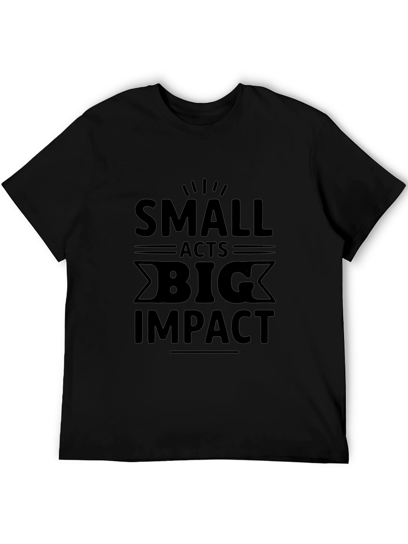 Small Acts Big Impact Graphic Tee - Black