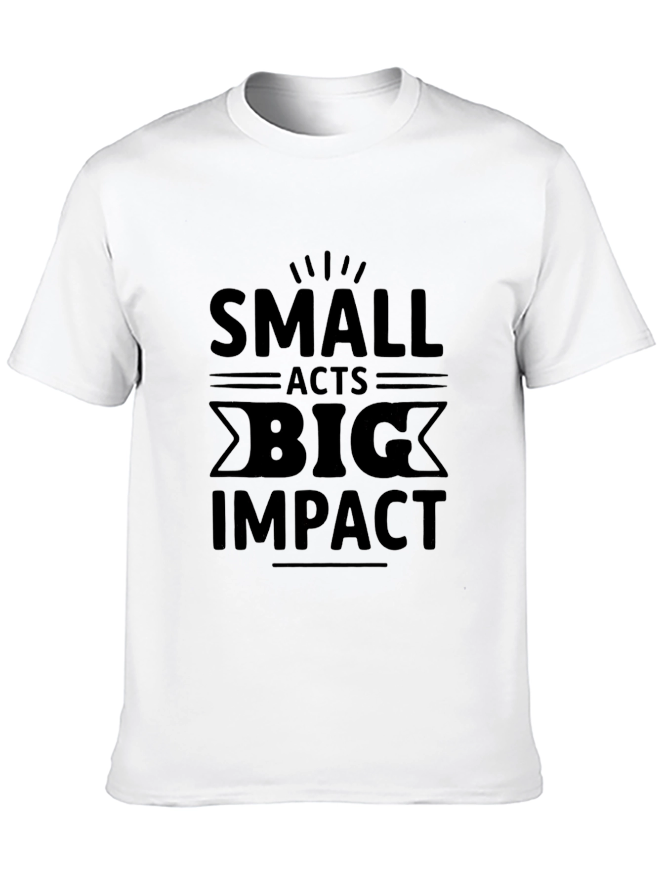 Small Acts Big Impact Graphic Tee - Black