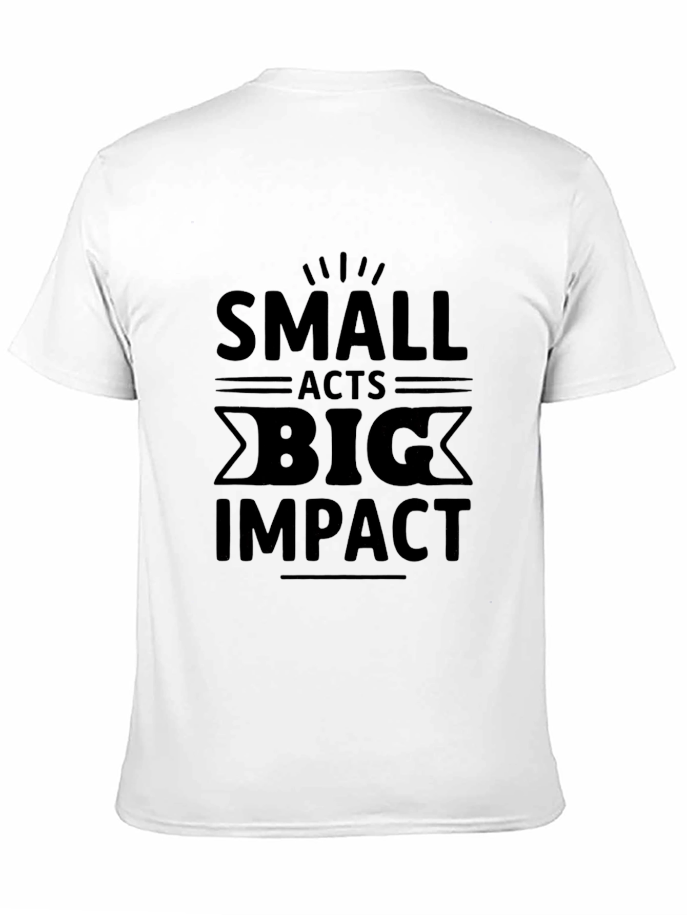 Small Acts Big Impact Graphic Tee - Black