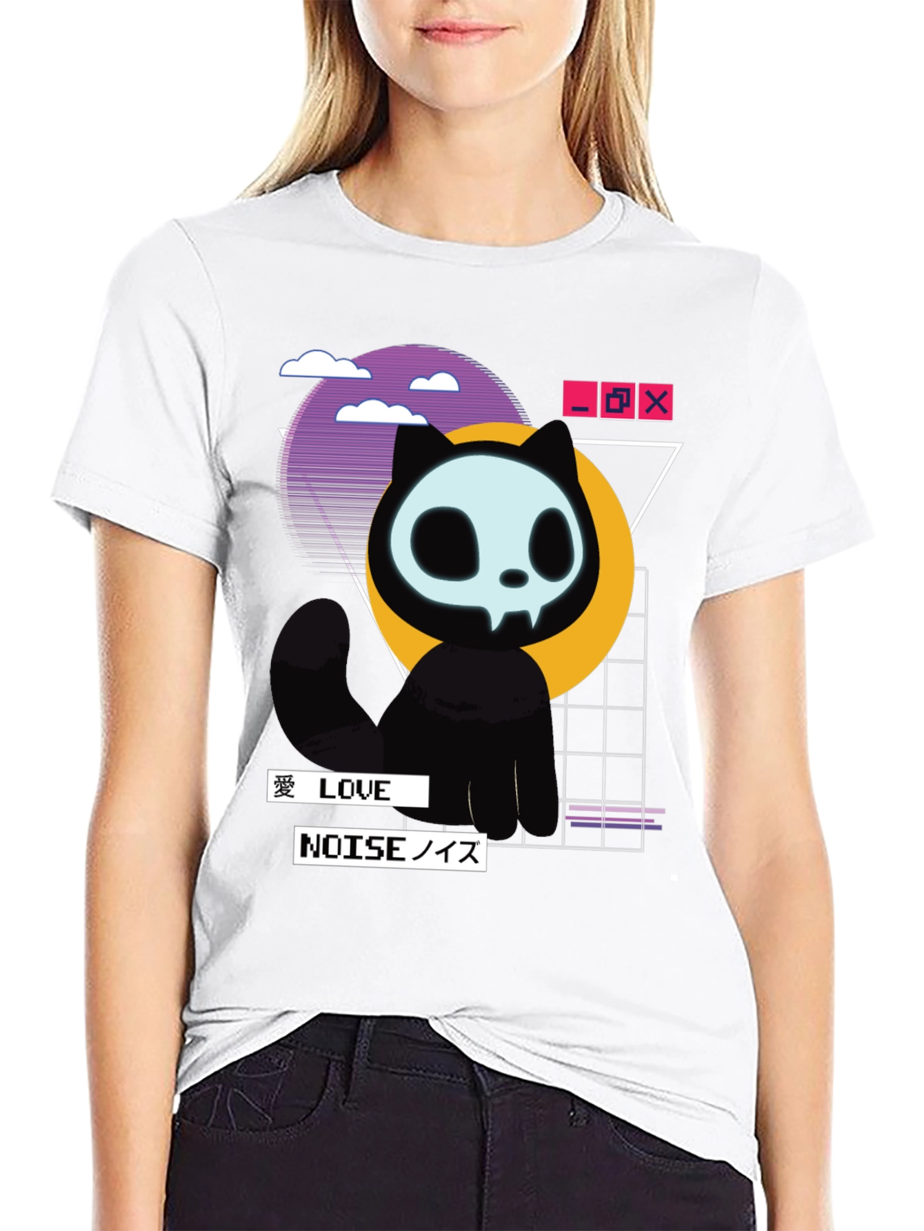 Mystic Cat T-Shirt - Vaporwave Style