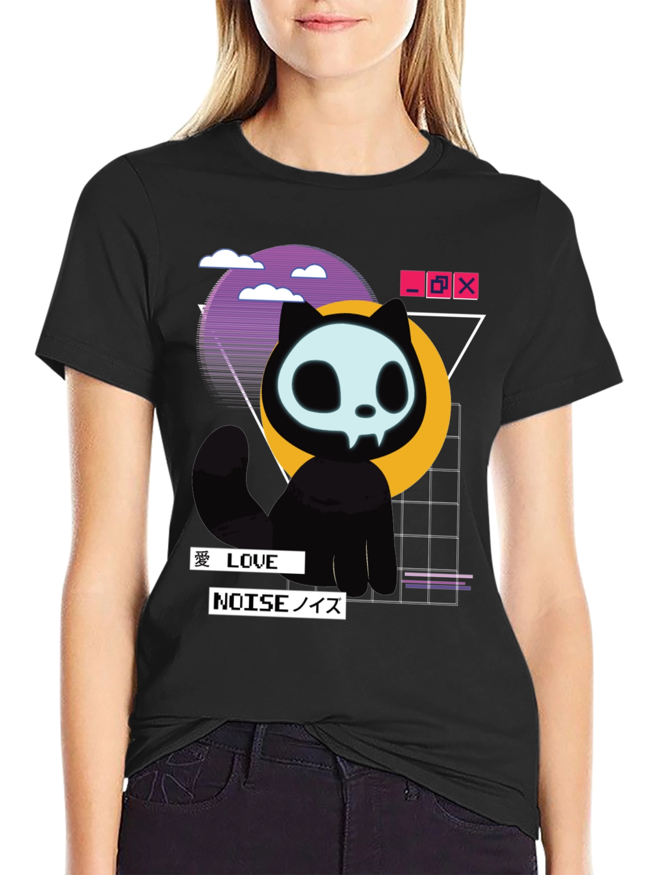 Mystic Cat T-Shirt - Vaporwave Style