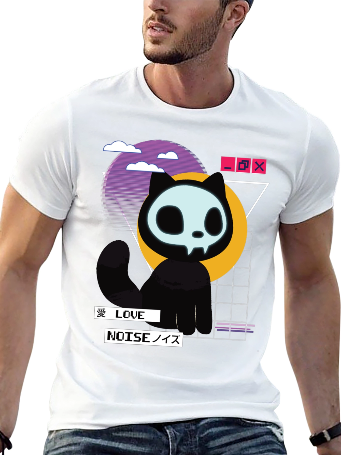 Mystic Cat T-Shirt - Vaporwave Style