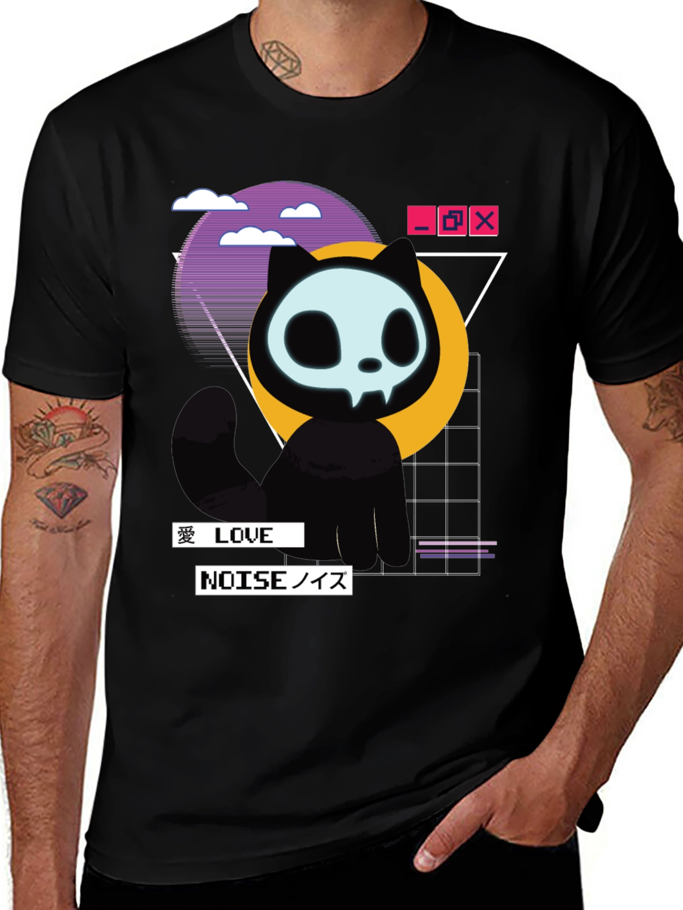 Mystic Cat T-Shirt - Vaporwave Style