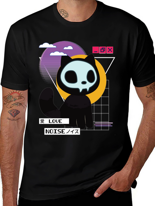 Mystic Cat T-Shirt - Vaporwave Style