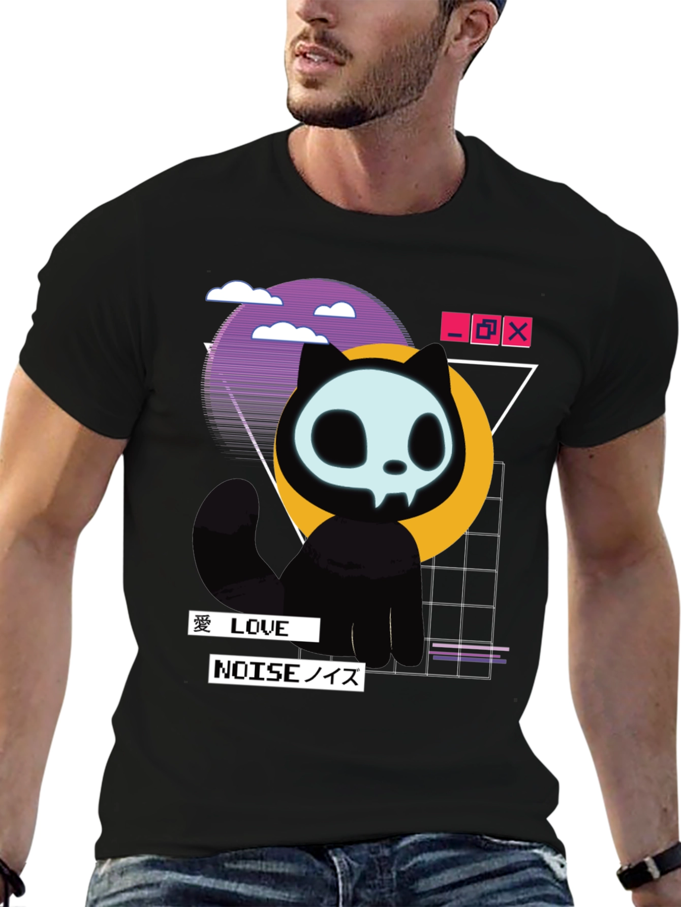 Mystic Cat T-Shirt - Vaporwave Style