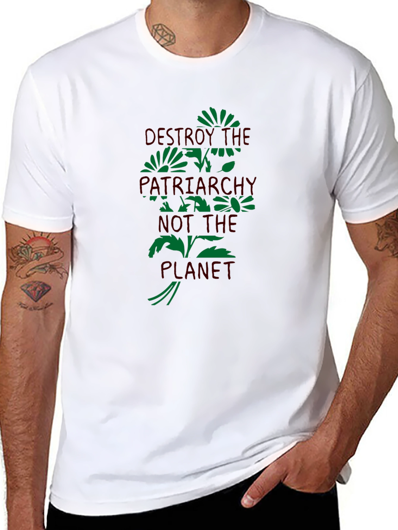 Destroy the Patriarchy T-Shirt - Eco-Friendly Graphic Tee