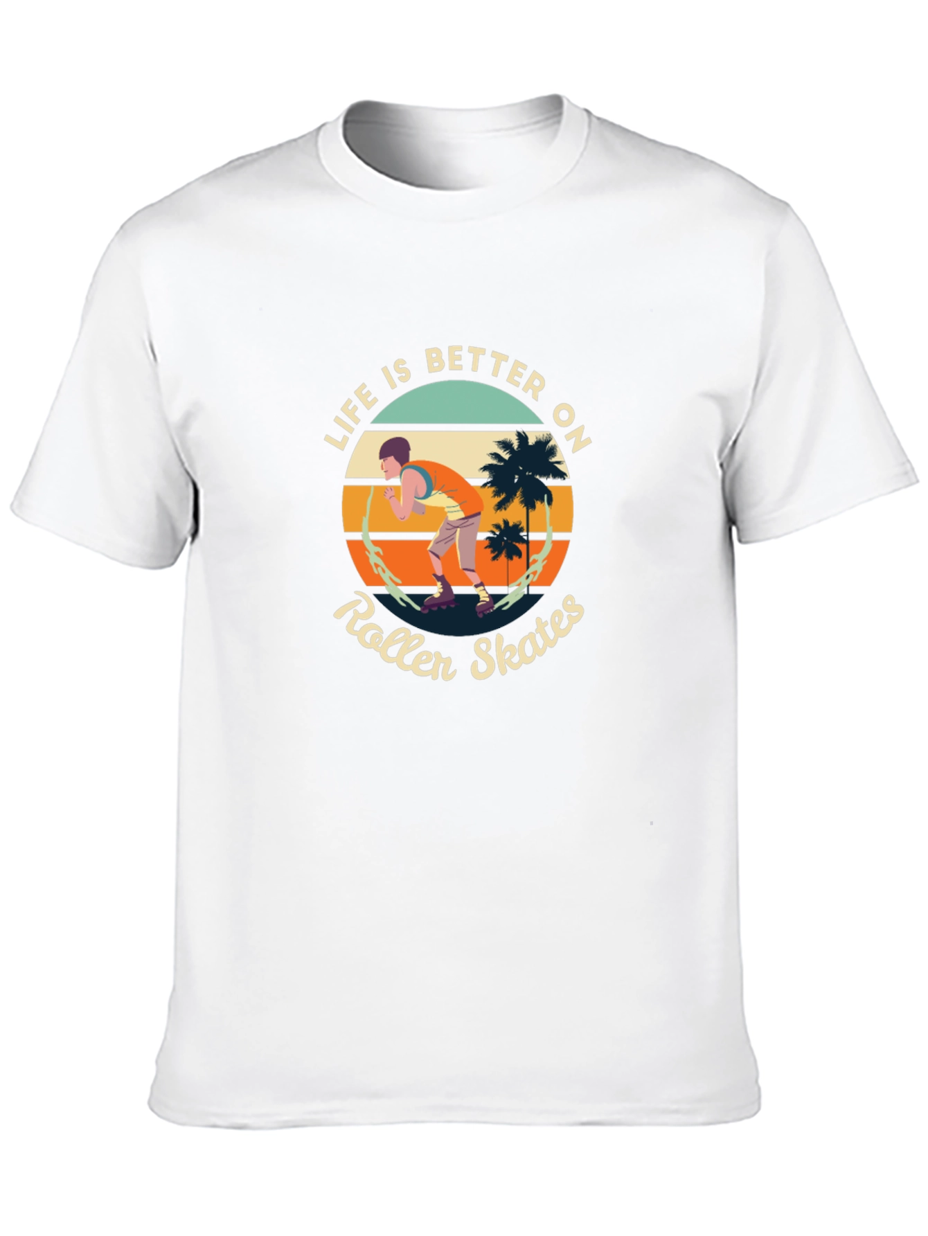 Life is Better on Roller Skates Black Tee