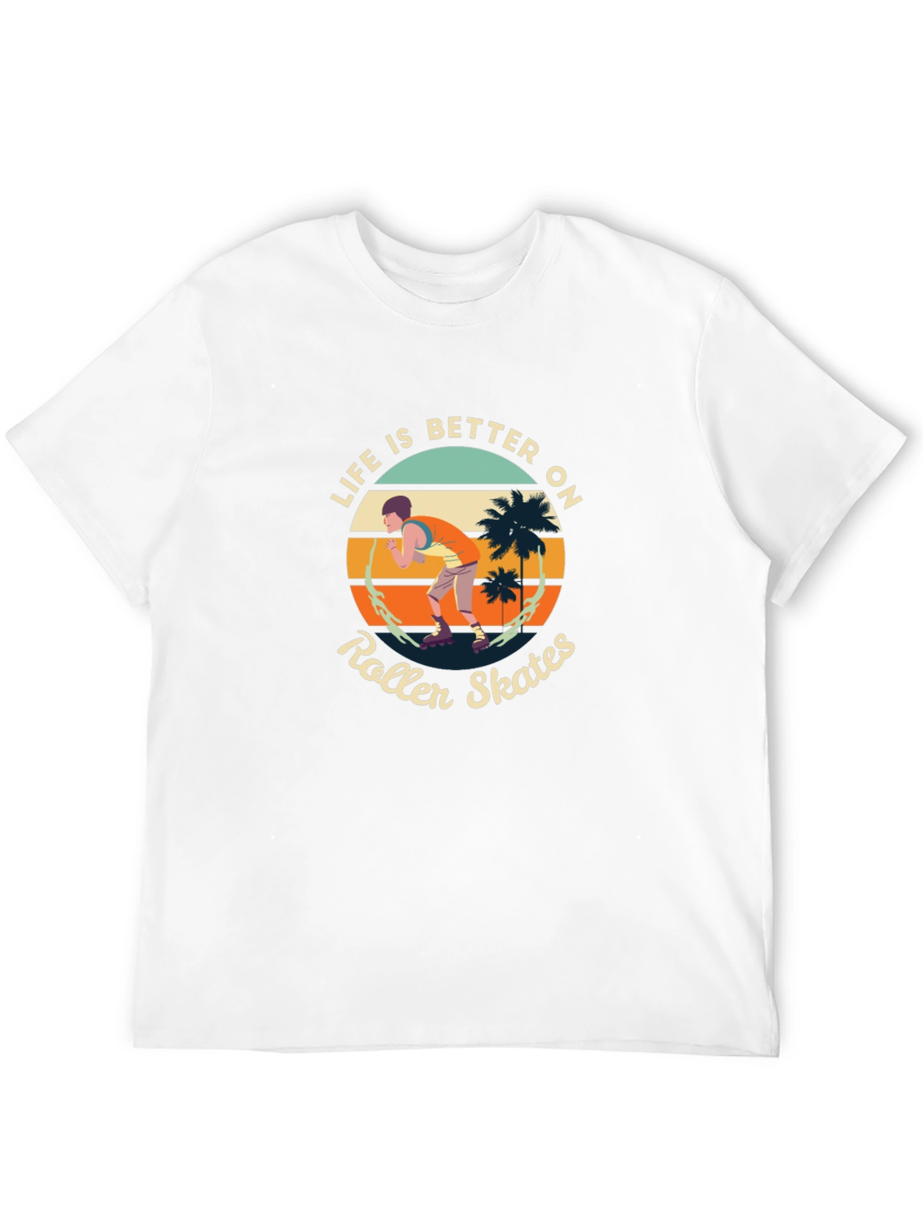 Life is Better on Roller Skates Black Tee