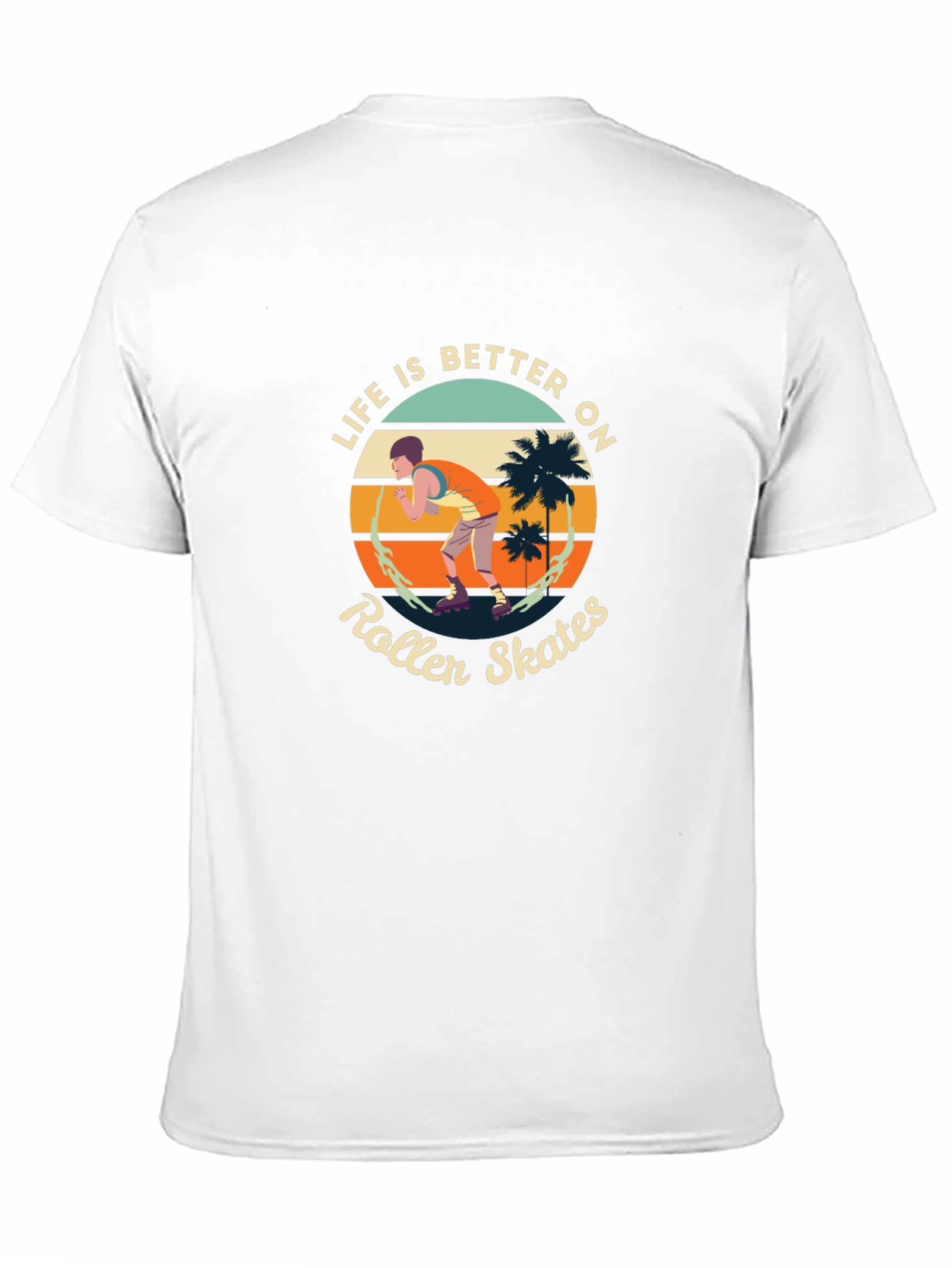 Life is Better on Roller Skates Black Tee
