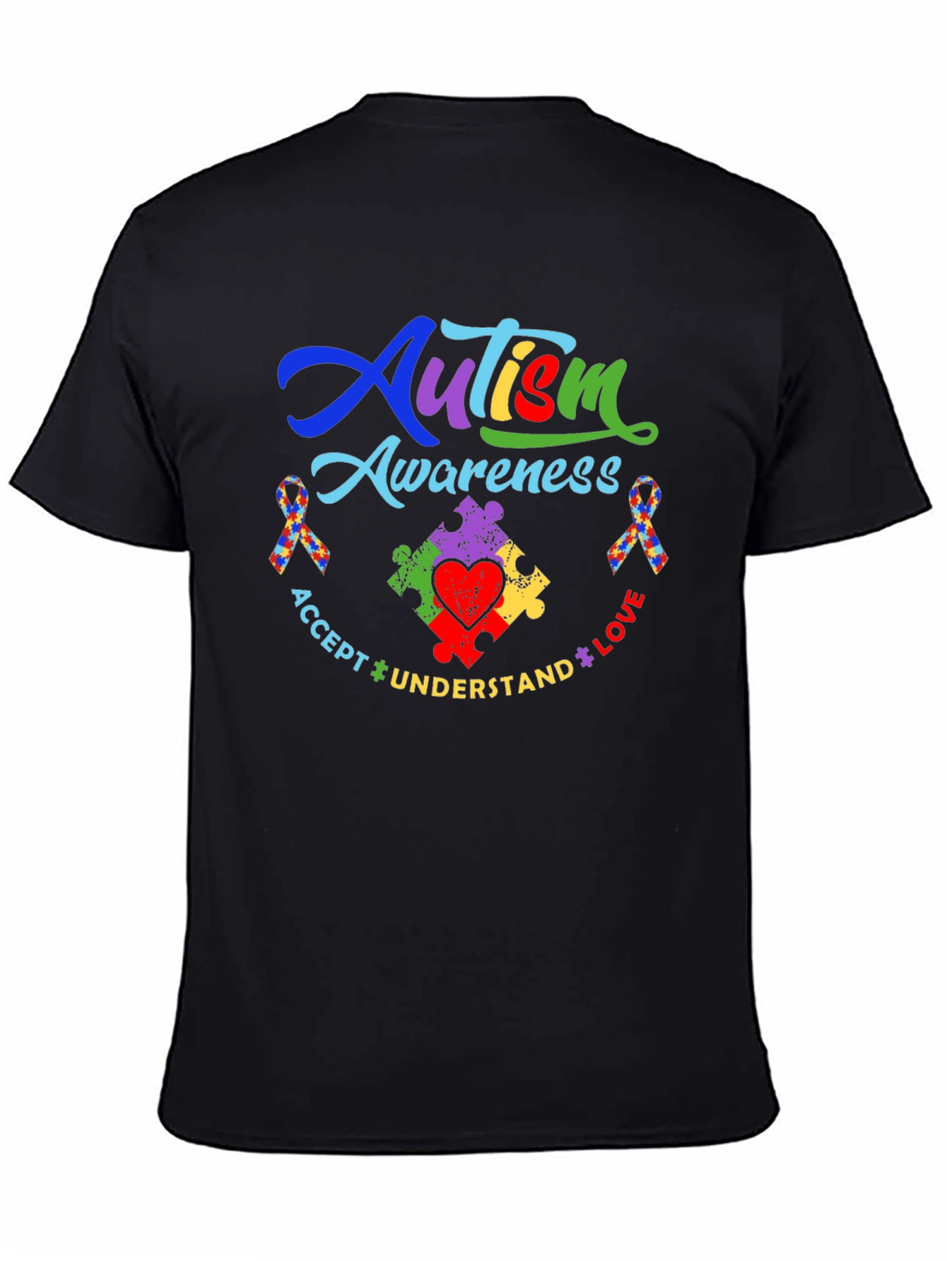 Autism Awareness T-Shirt - Accept Understand Love