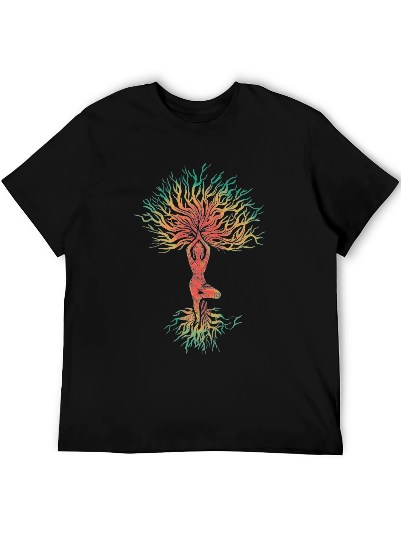 Yoga Tree of Life Graphic Tee - Black