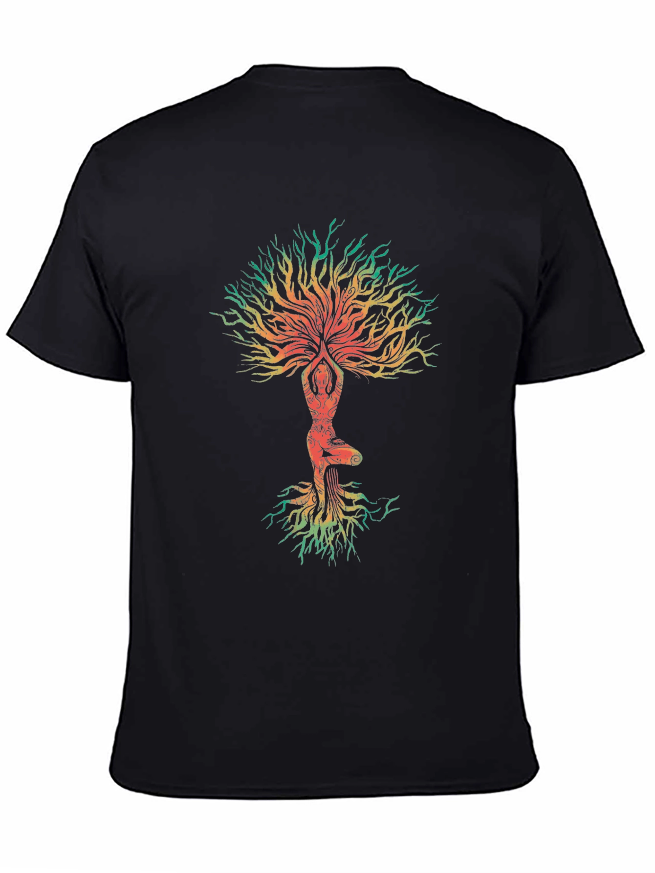 Yoga Tree of Life Graphic Tee - Black