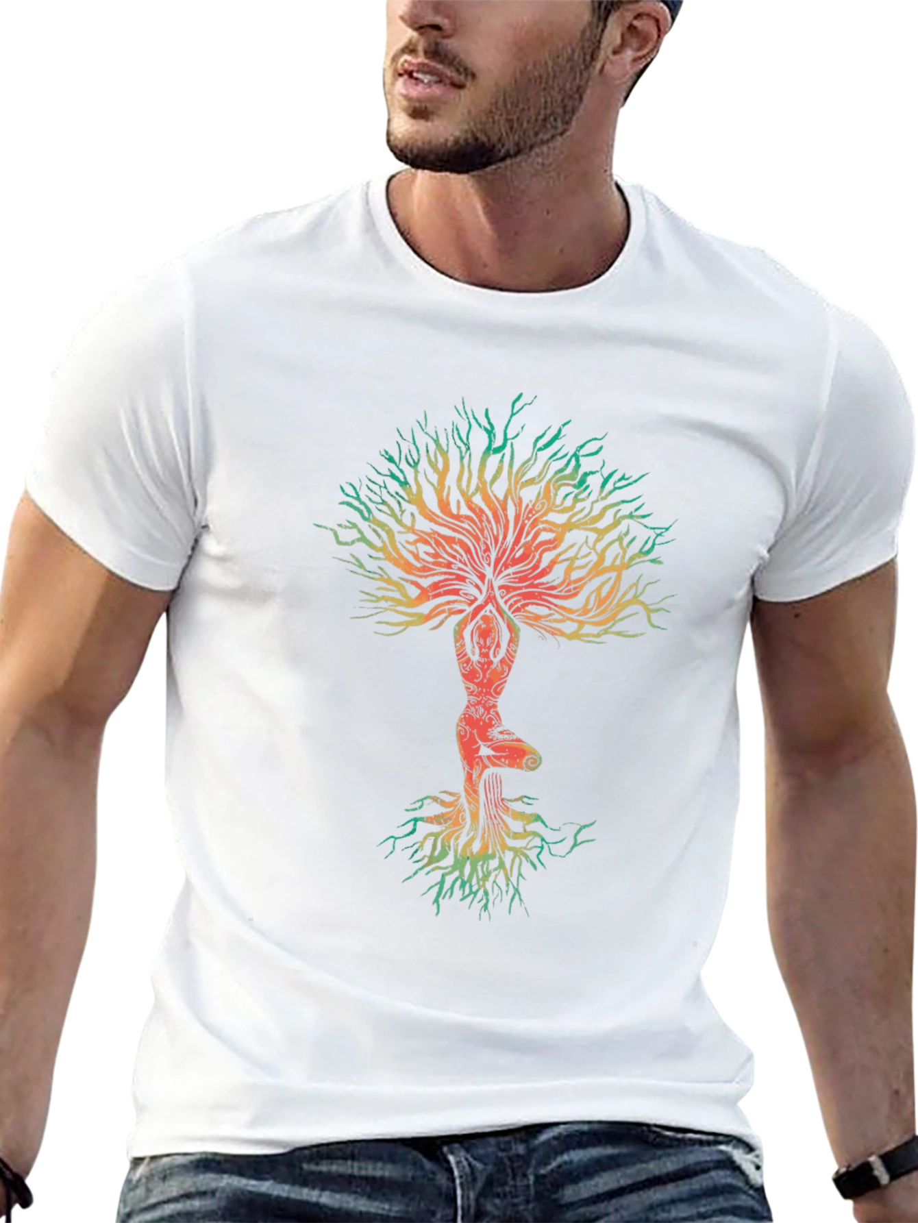 Yoga Tree of Life Graphic Tee - Black