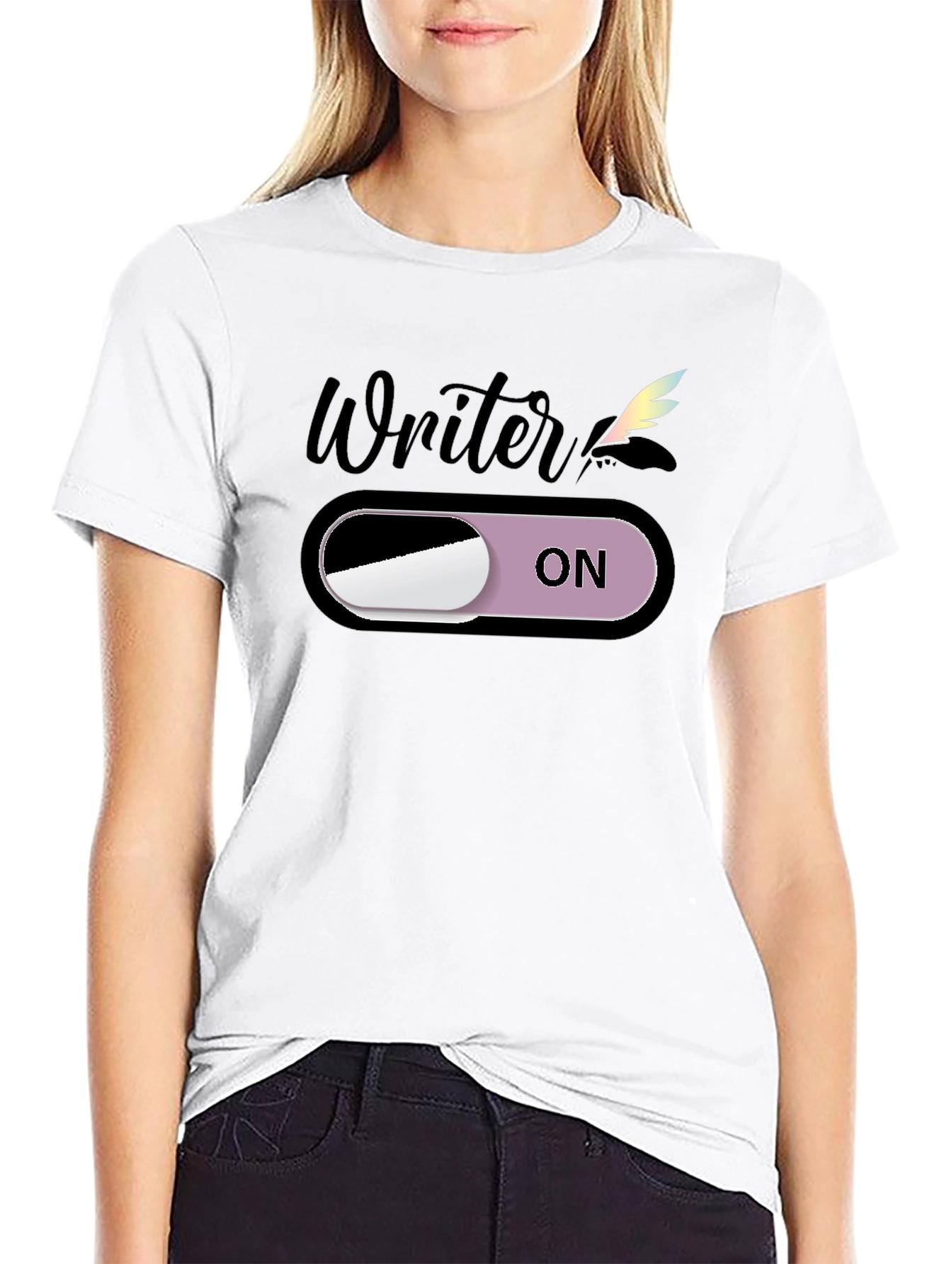 Writer On Mode Graphic T-Shirt