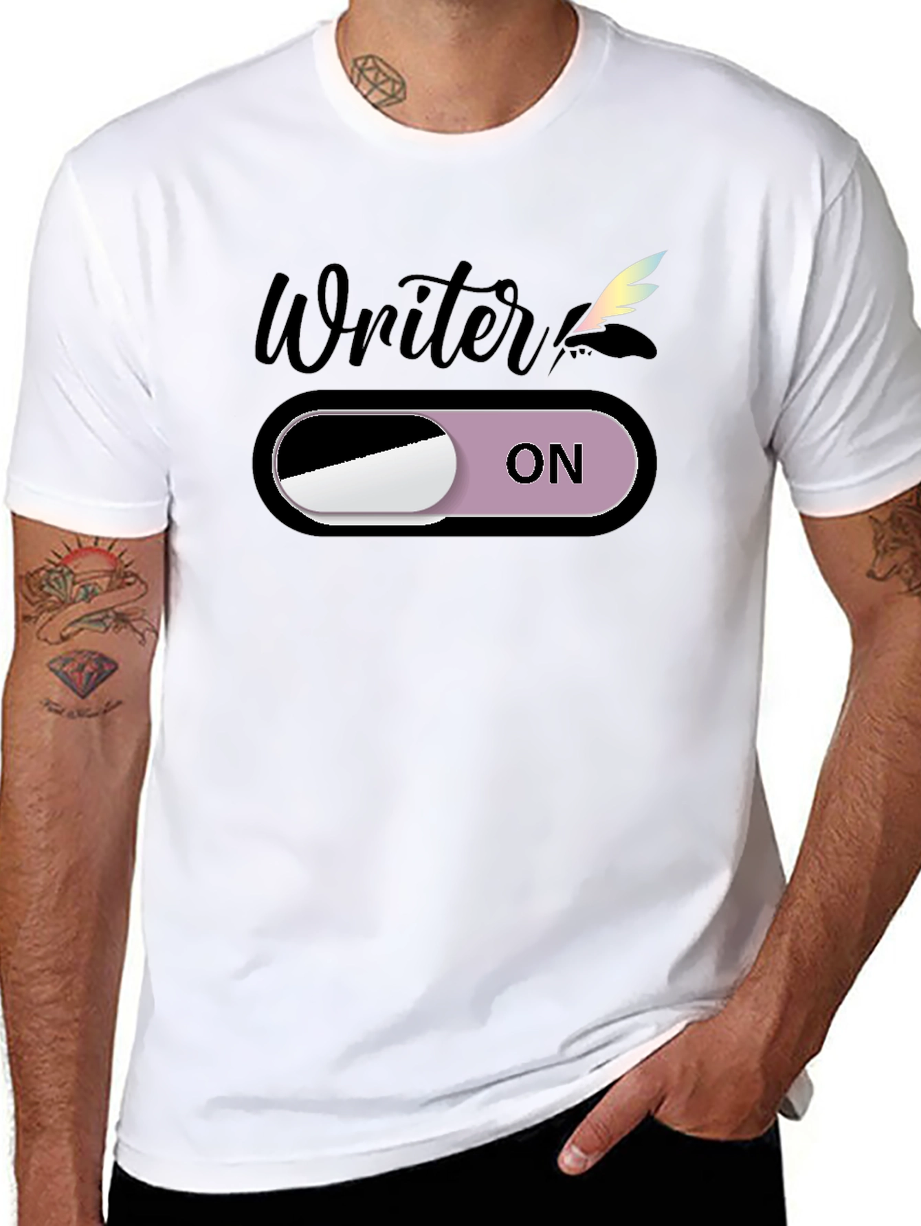 Writer On Mode Graphic T-Shirt
