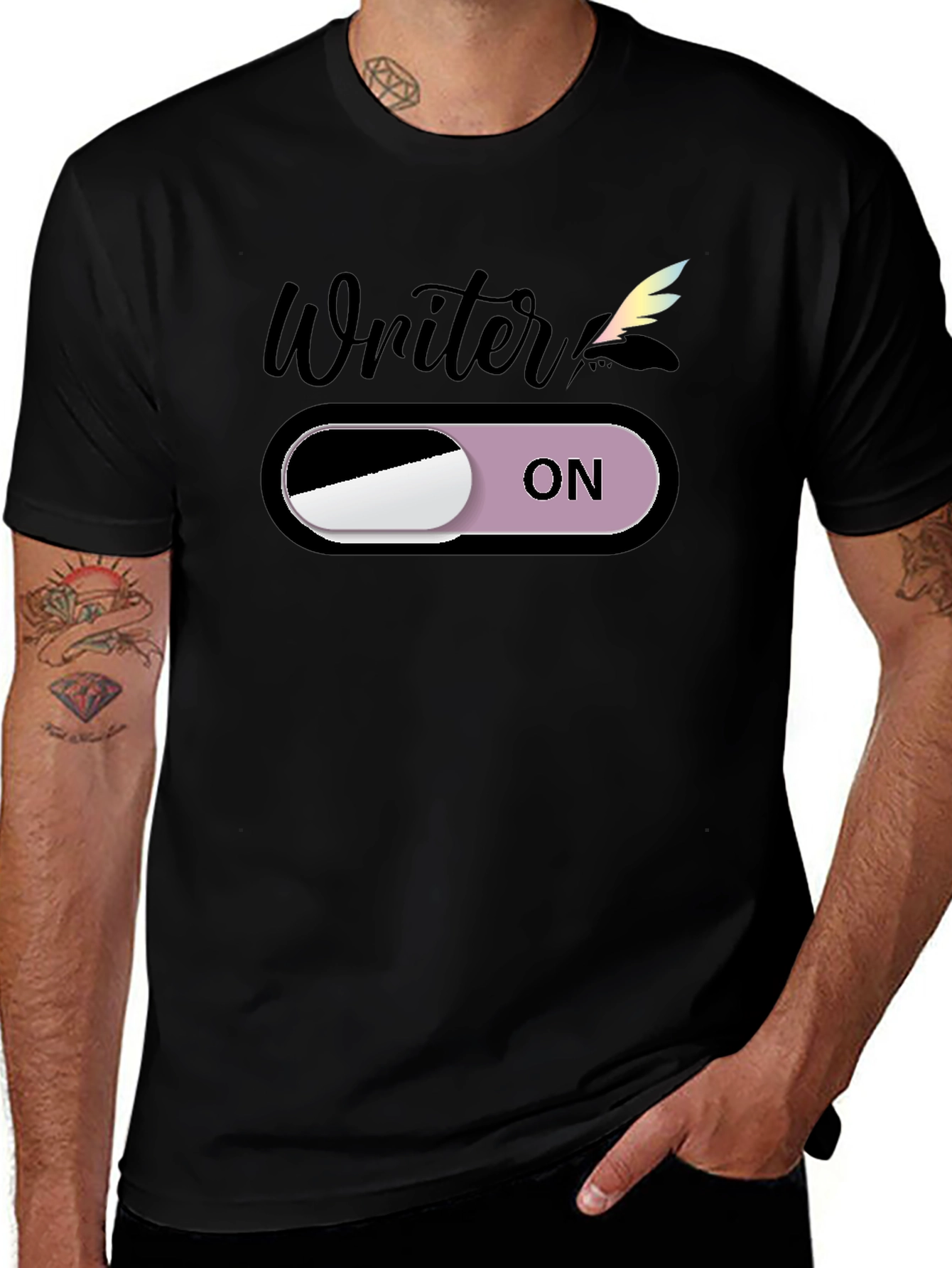 Writer On Mode Graphic T-Shirt