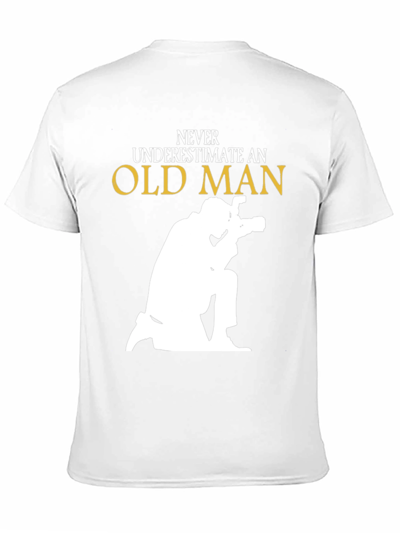 Never Underestimate Old Man Photographer Graphic T-Shirt