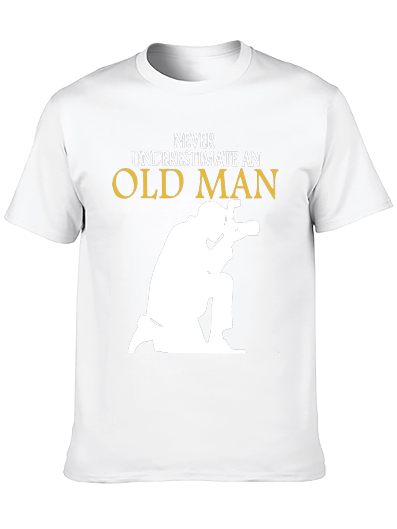 Never Underestimate Old Man Photographer Graphic T-Shirt