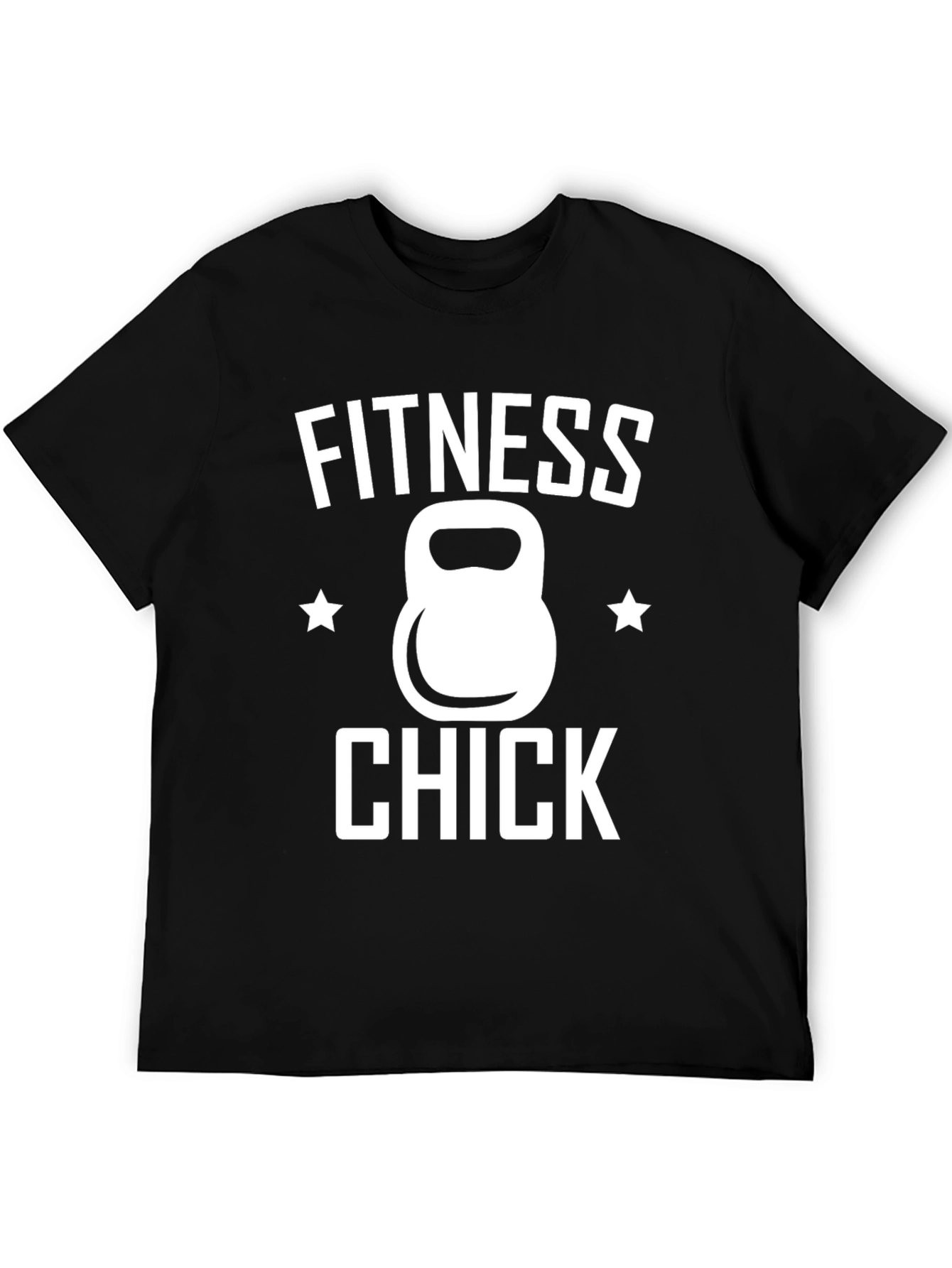 Fitness Chick Kettlebell T-Shirt Gym Workout Tee