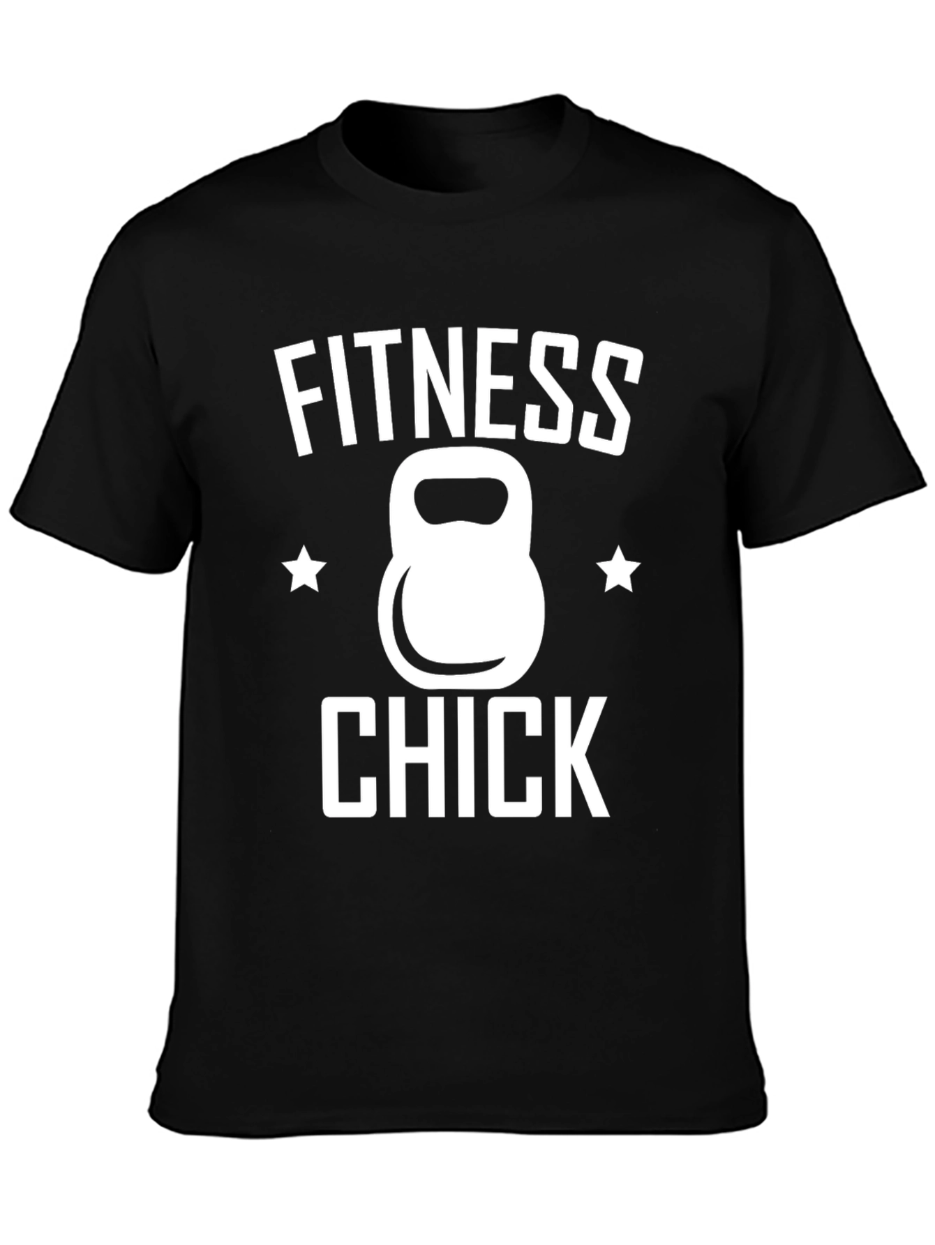 Fitness Chick Kettlebell T-Shirt Gym Workout Tee