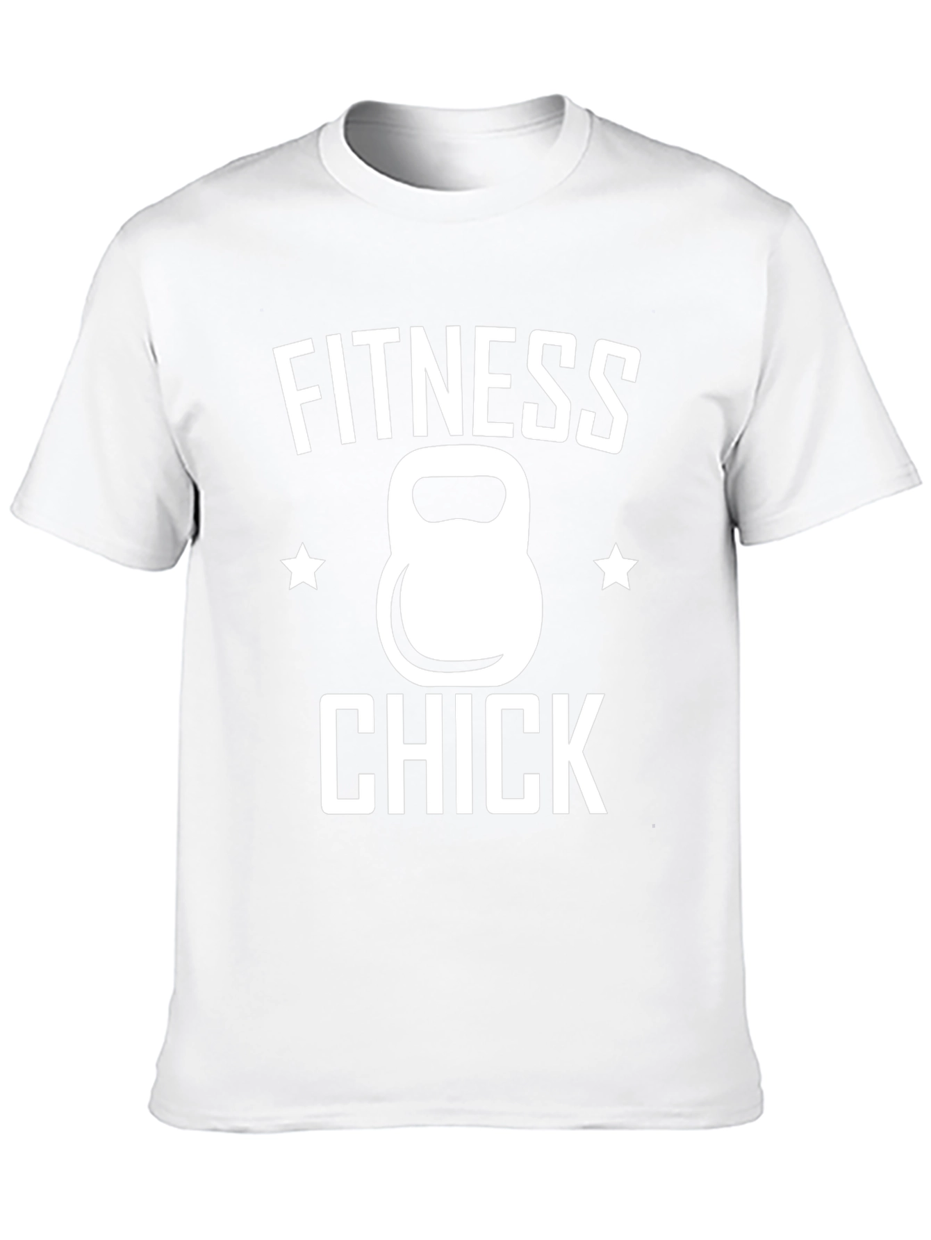 Fitness Chick Kettlebell T-Shirt Gym Workout Tee