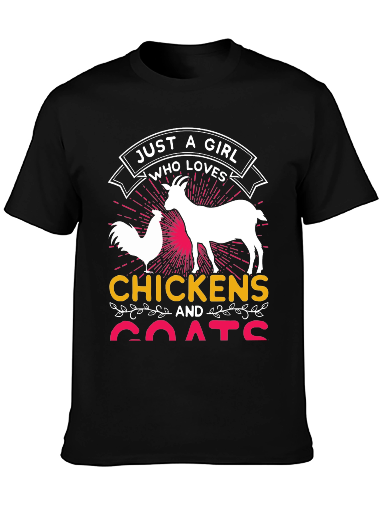 Just a Girl Who Loves Chickens and Goats T-Shirt
