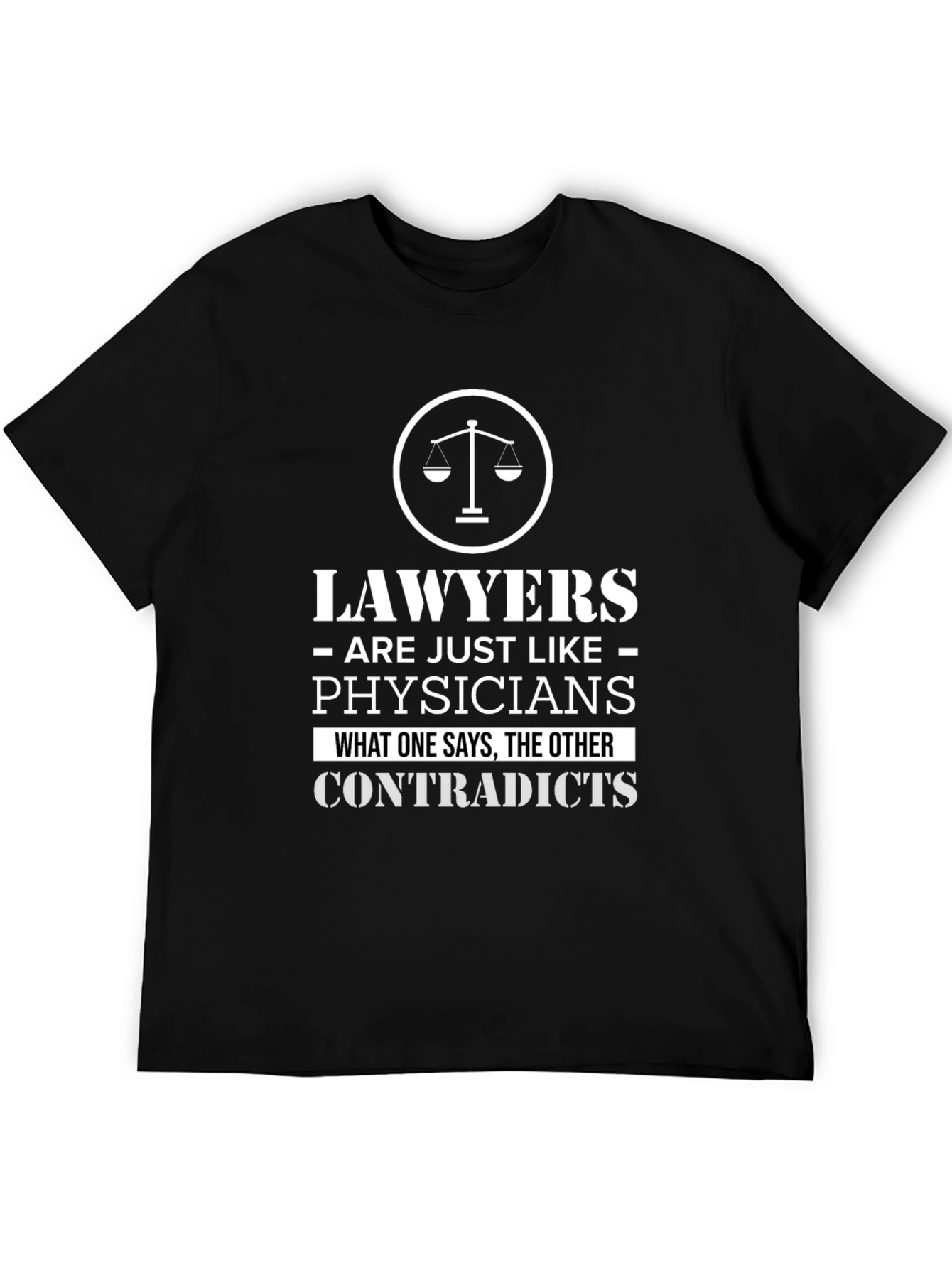 Lawyers Like Physicians Black Graphic Tee