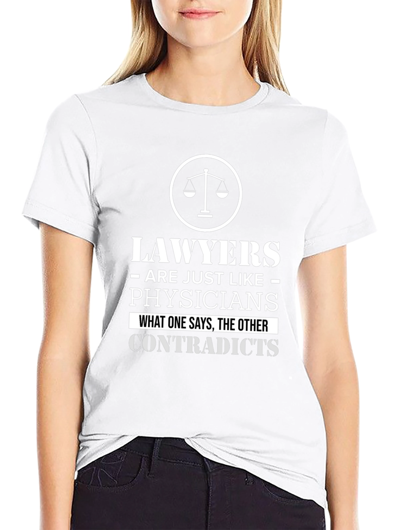 Lawyers Like Physicians Black Graphic Tee
