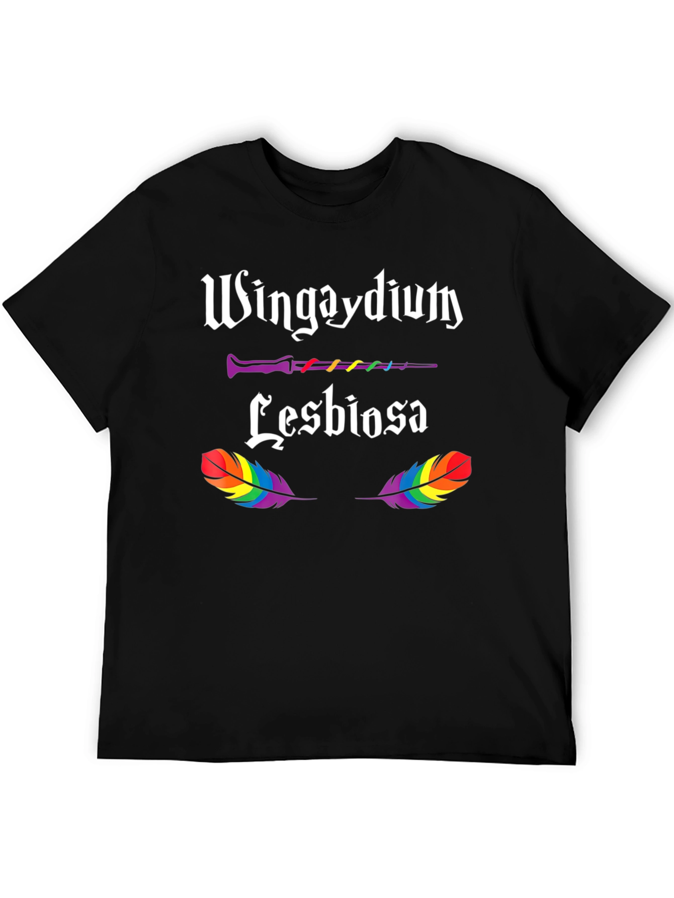 Wingaydium Lesbiosa LGBTQ+ Pride T-Shirt