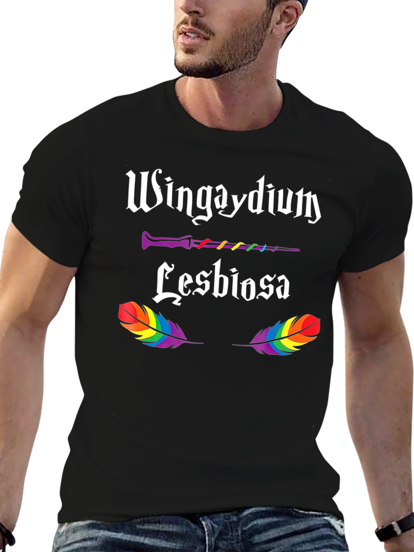 Wingaydium Lesbiosa LGBTQ+ Pride T-Shirt