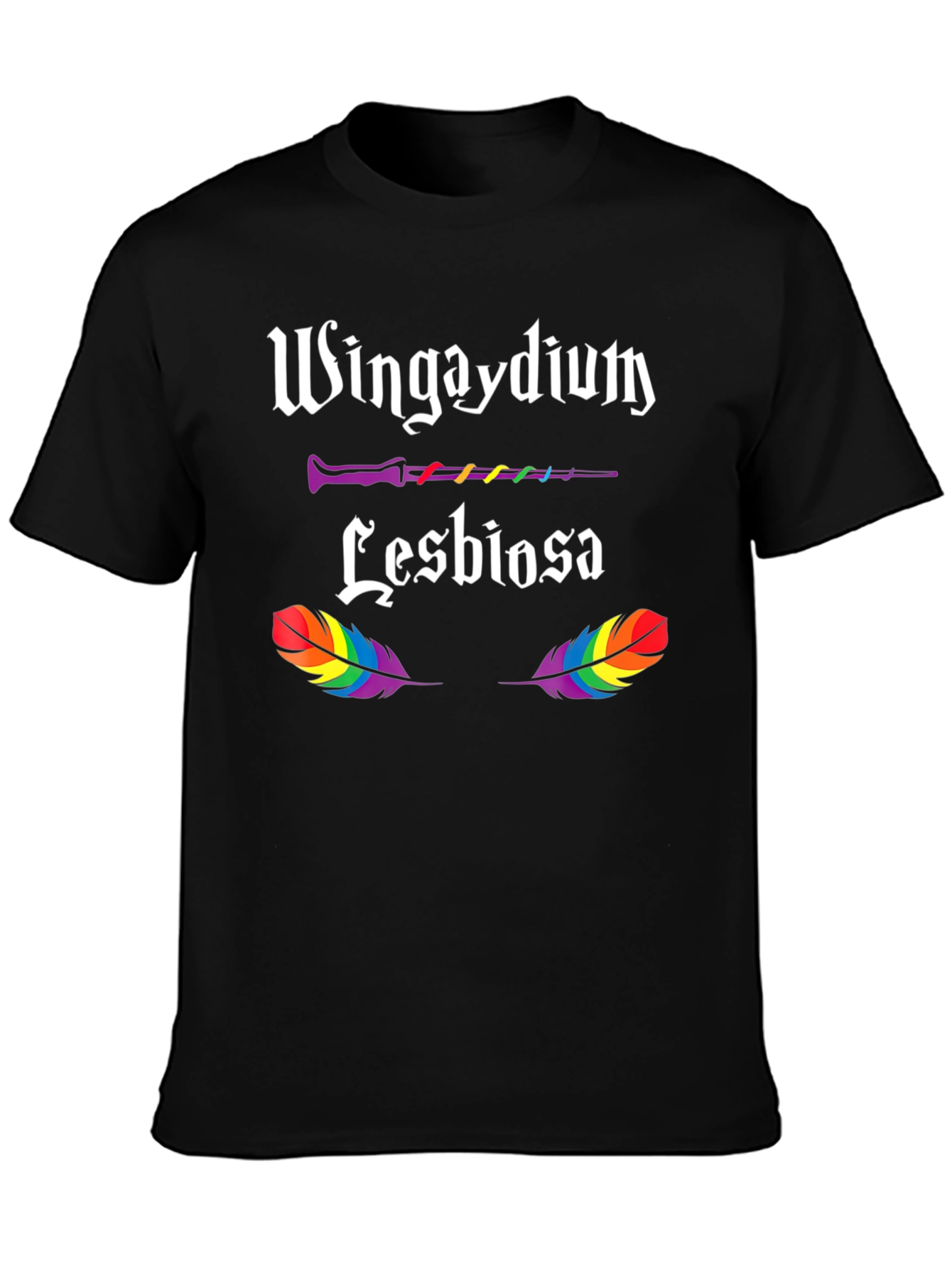 Wingaydium Lesbiosa LGBTQ+ Pride T-Shirt