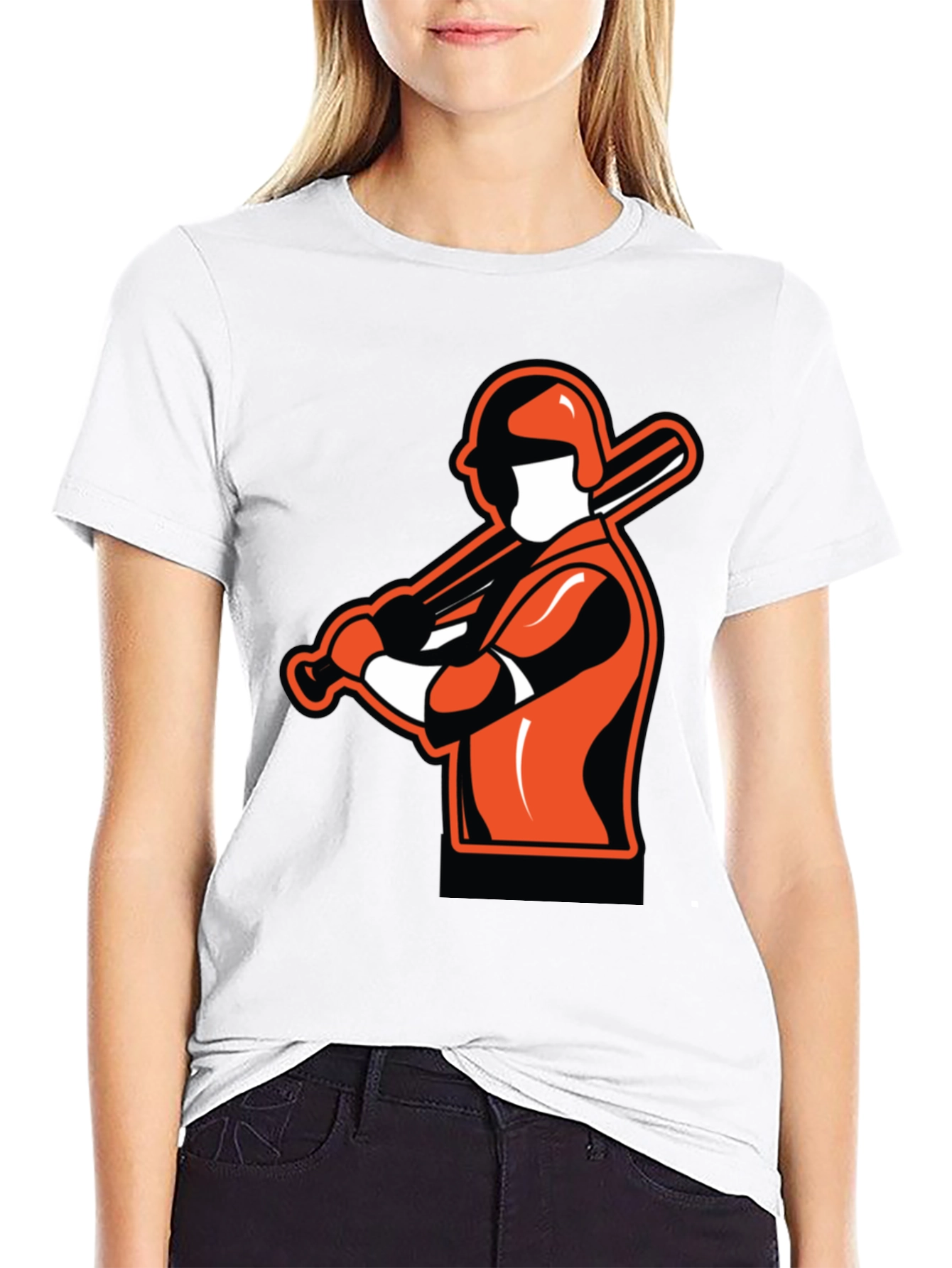 Baseball Player Graphic T-Shirt